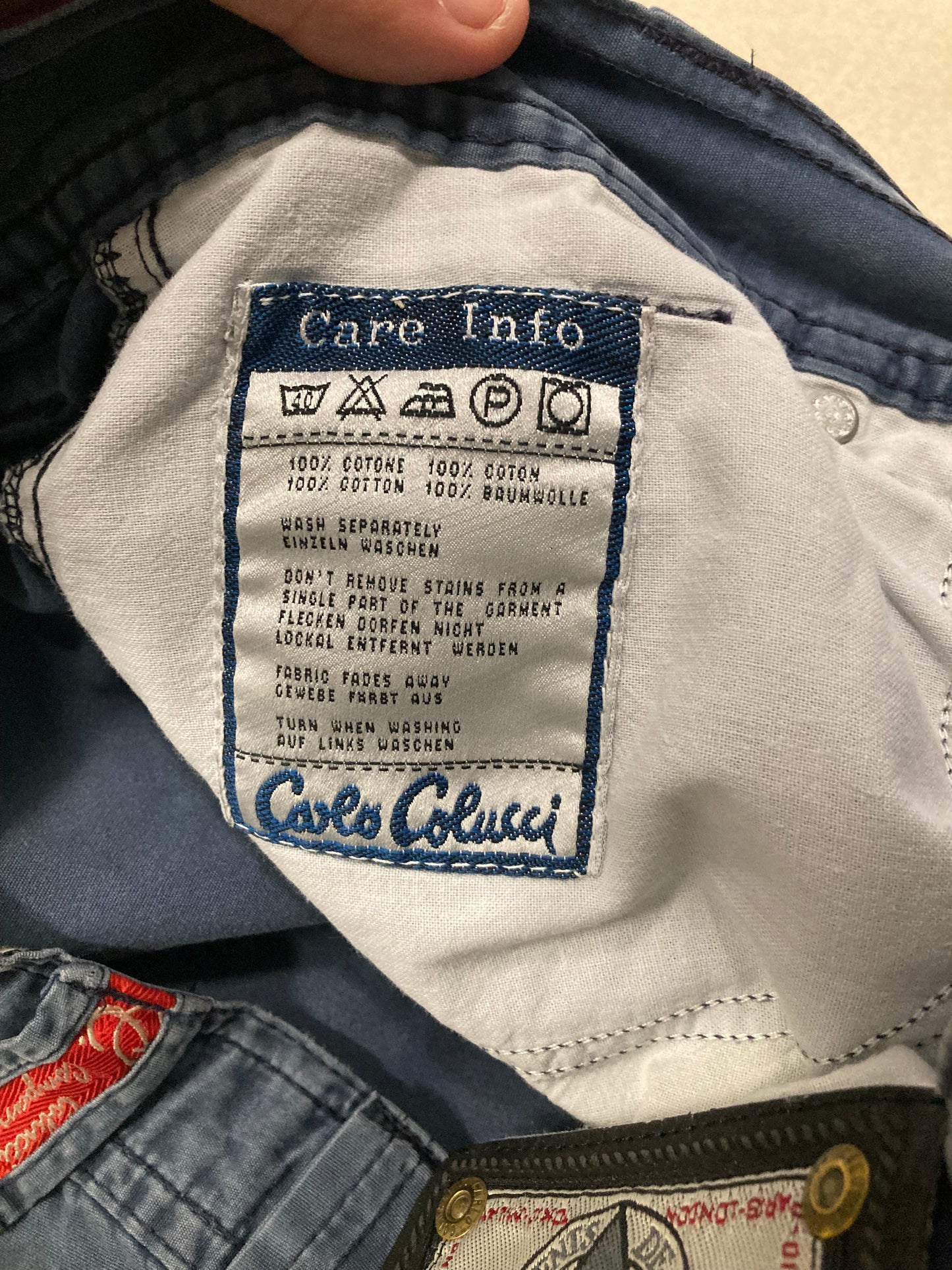 Pantalones Rectos Carlo Colucci 90s Vintage - M