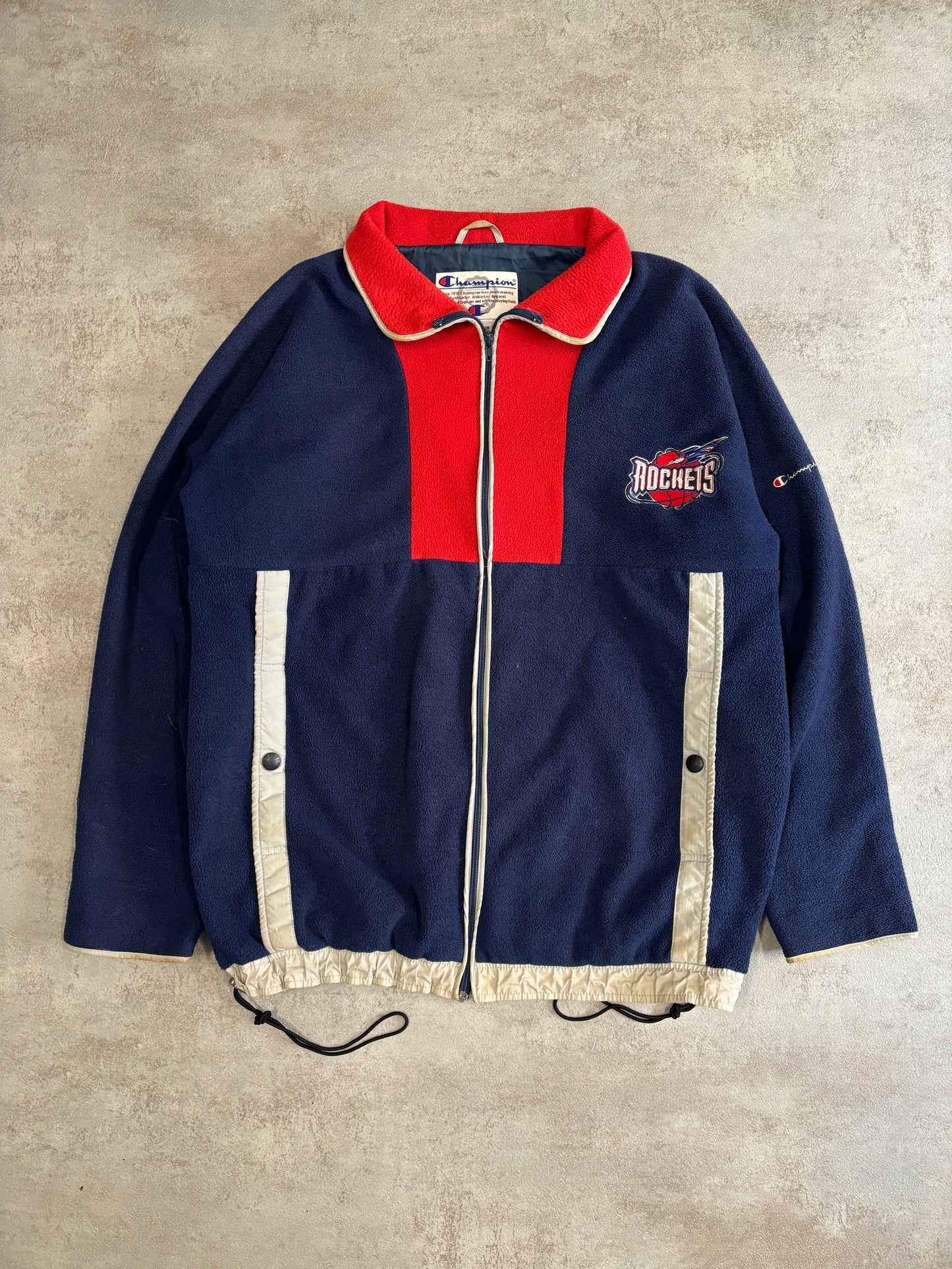 Champion 'Houston Rockets' 90s Vintage Fleece Jacket - L