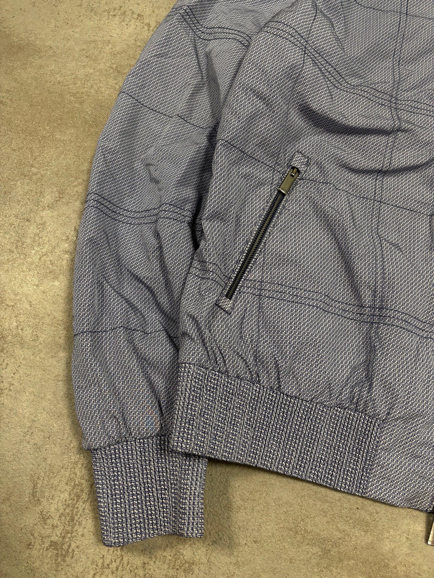 Chaqueta Técnica Panelada Fendi ‘Monogram Doble F’ 00s Vintage - M