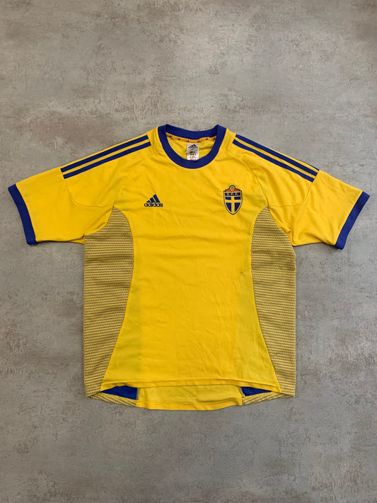 Camiseta Fútbol Vintage Suecia 2002 - L