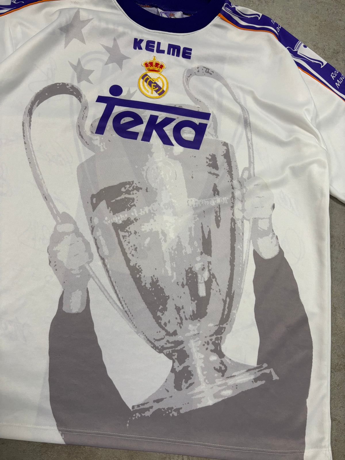 Camiseta Kelme Real Madrid Campeón de Europa 7tma 1998 Vintage - XL