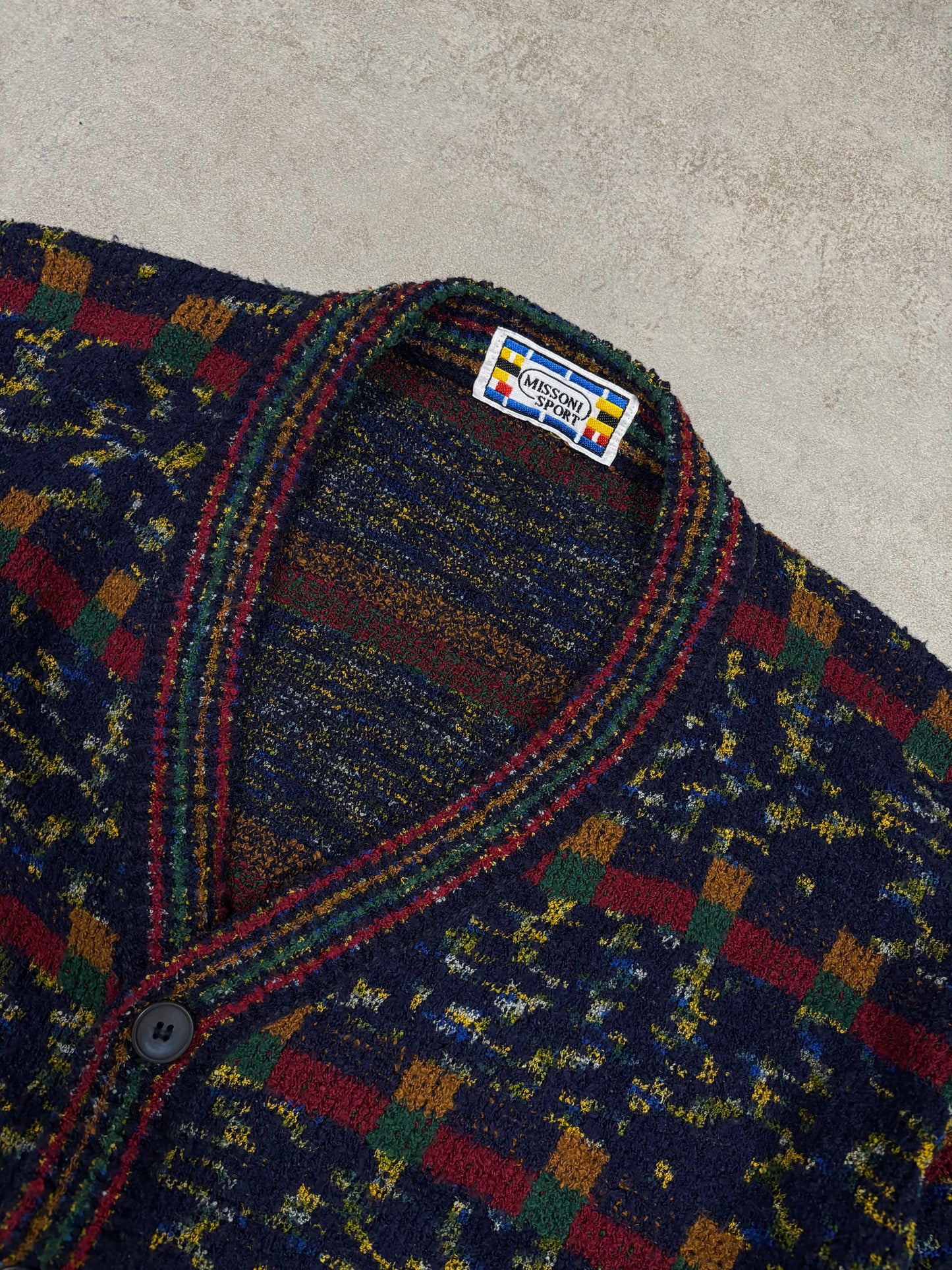 Jersey Cardigan Missoni Sport 90s Vintage - L