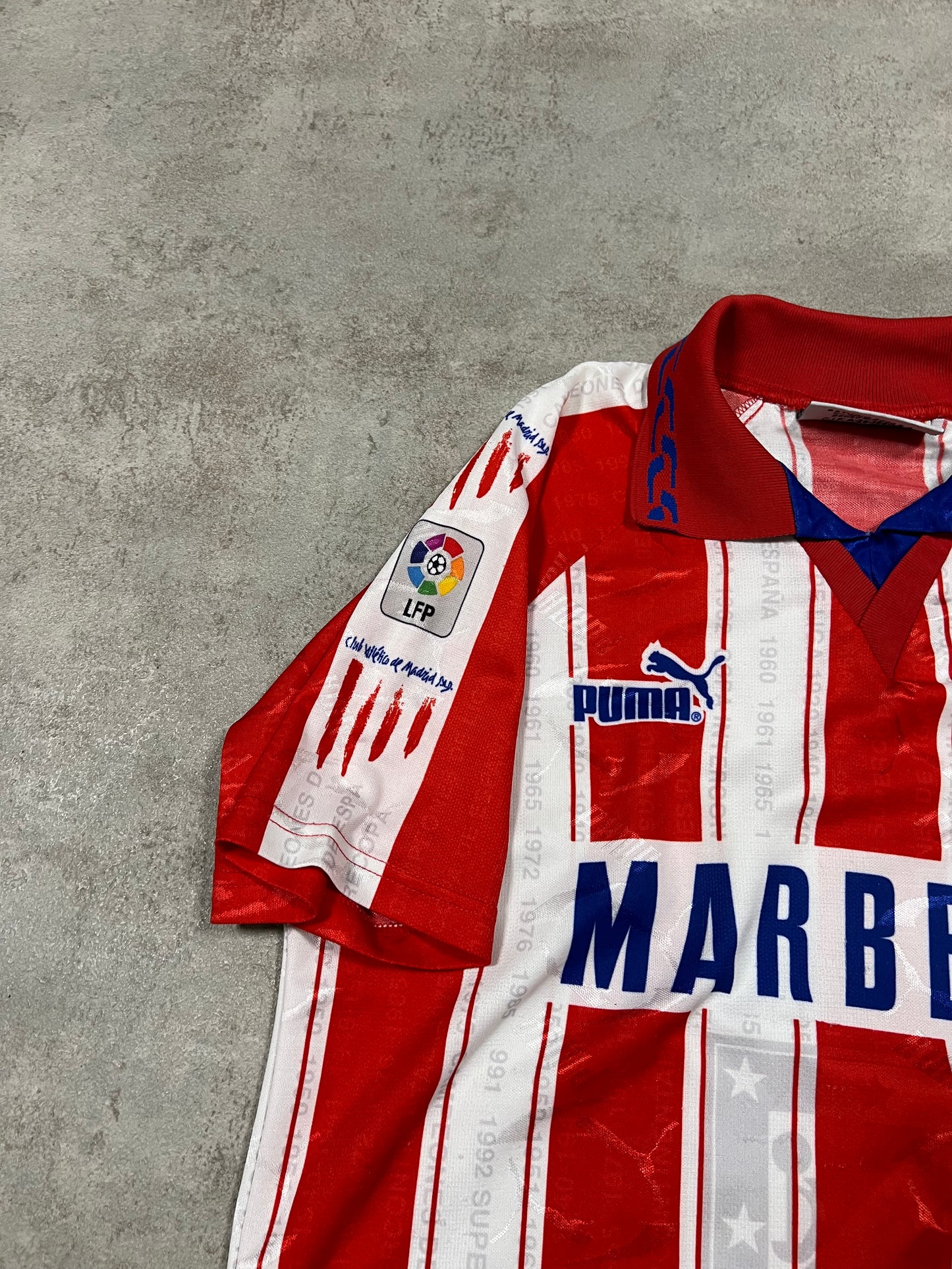 Camiseta Fútbol Vintage Puma Atlético Madrid 1995/96 ‘Marbella ‘ Kit - L