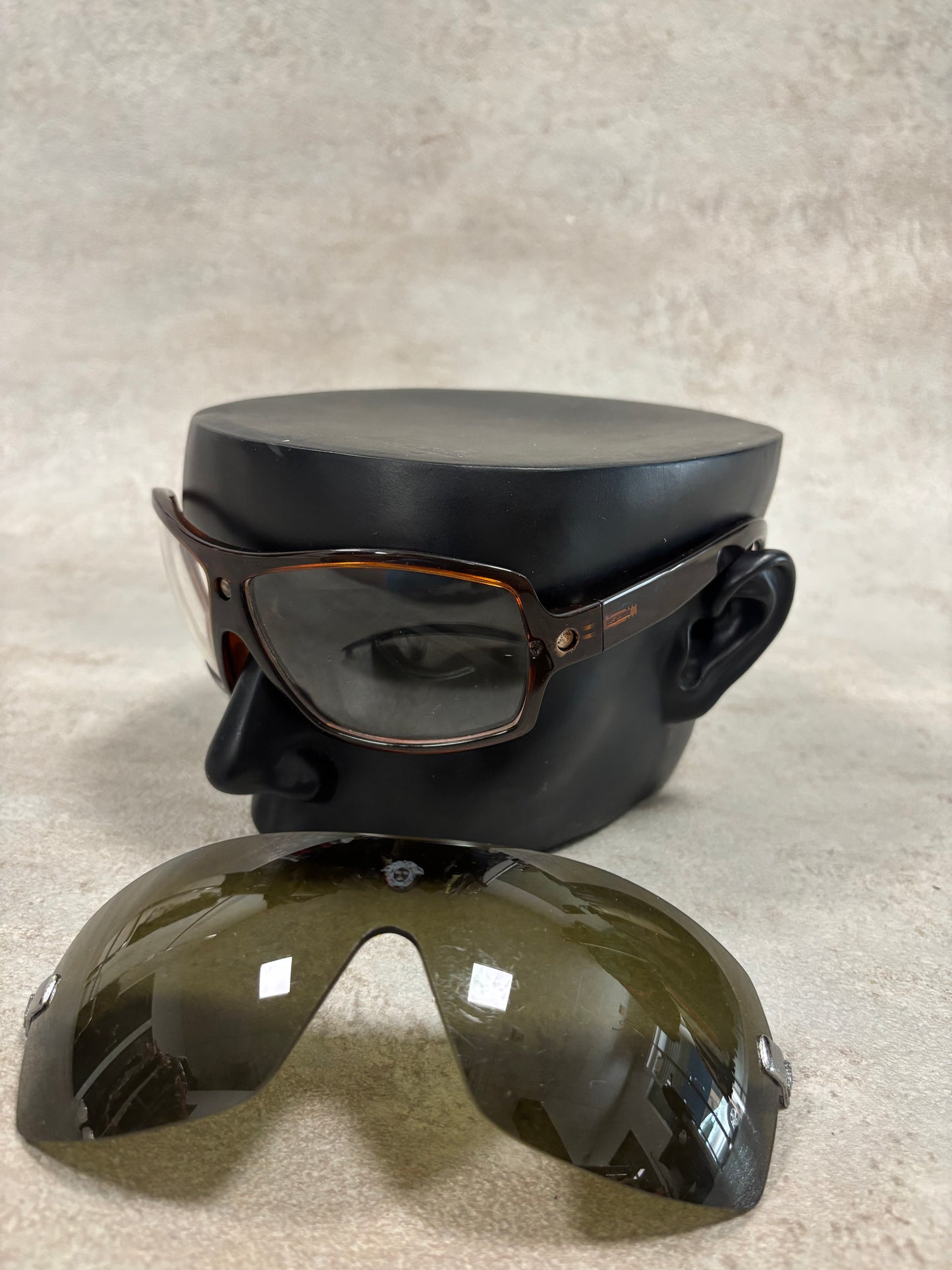 Gafas ‘Máscara Medusa’ Cristal Intercambiable Versace 00s Vintage