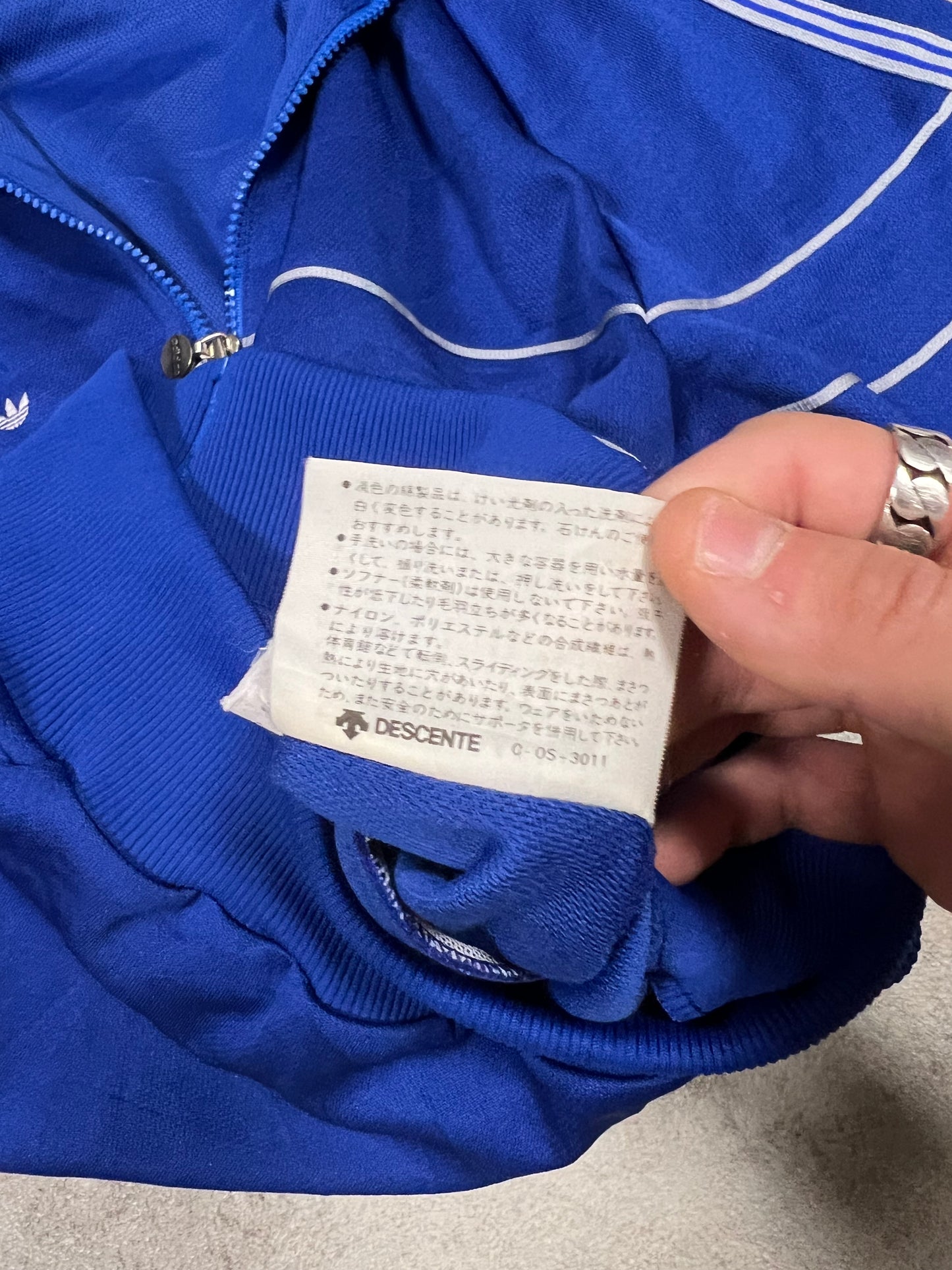 Chaqueta Track Vintage Adidas 70’s Descente Made in West Germany - M