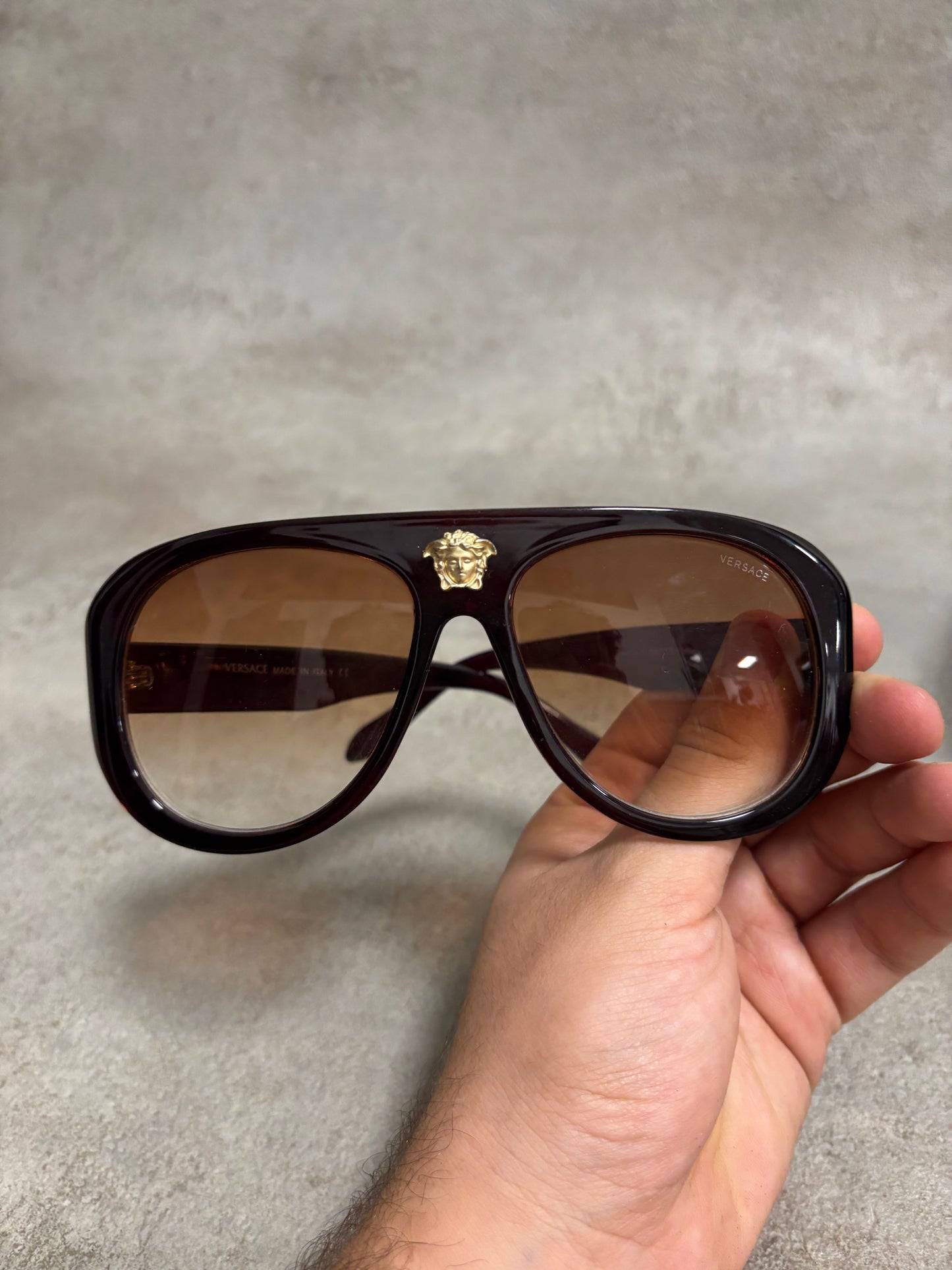 Gafas De Sol Pantalla ‘Logo Medusa’ Versace 00s Vintage