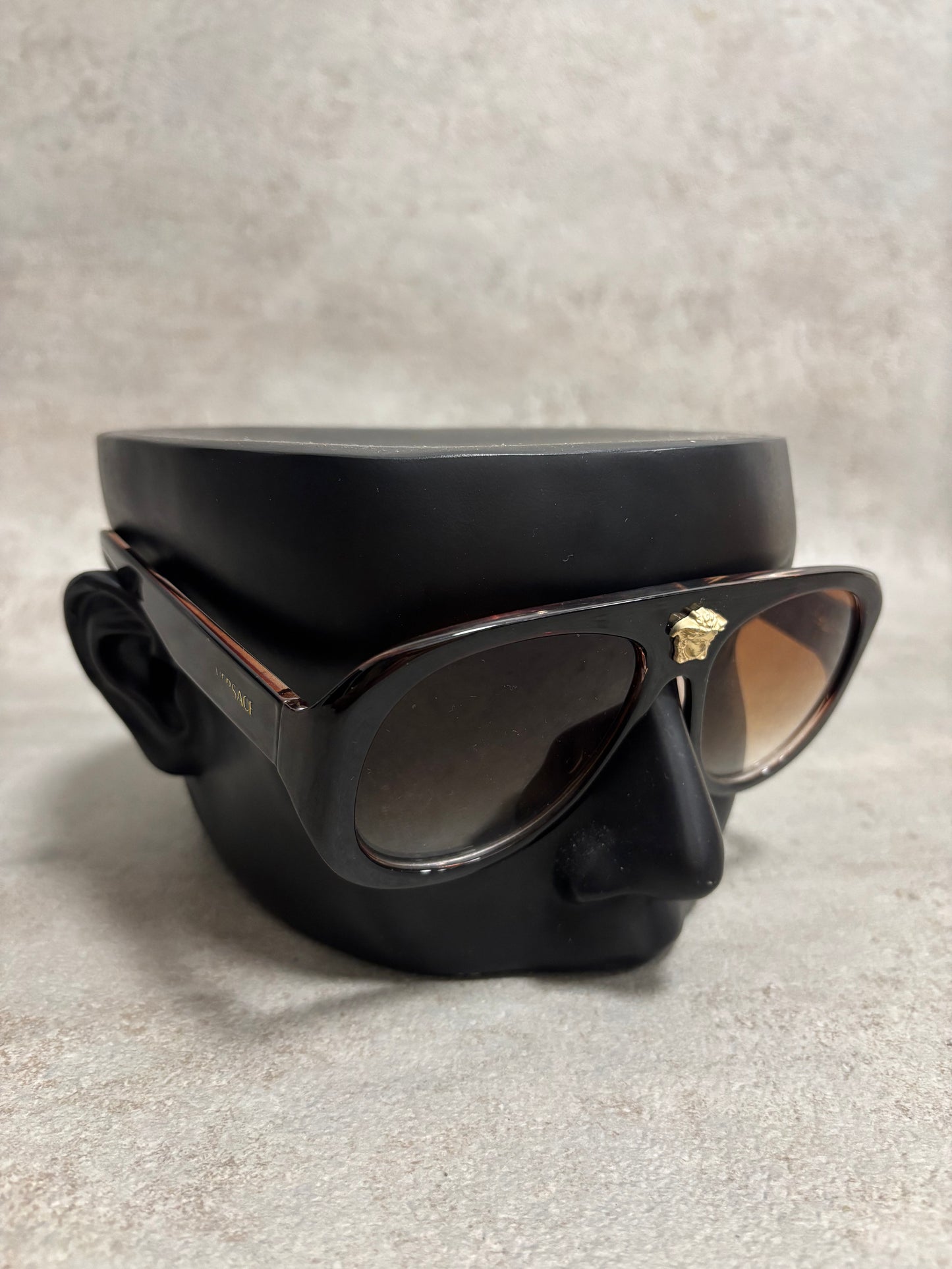Gafas De Sol Pantalla ‘Logo Medusa’ Versace 00s Vintage