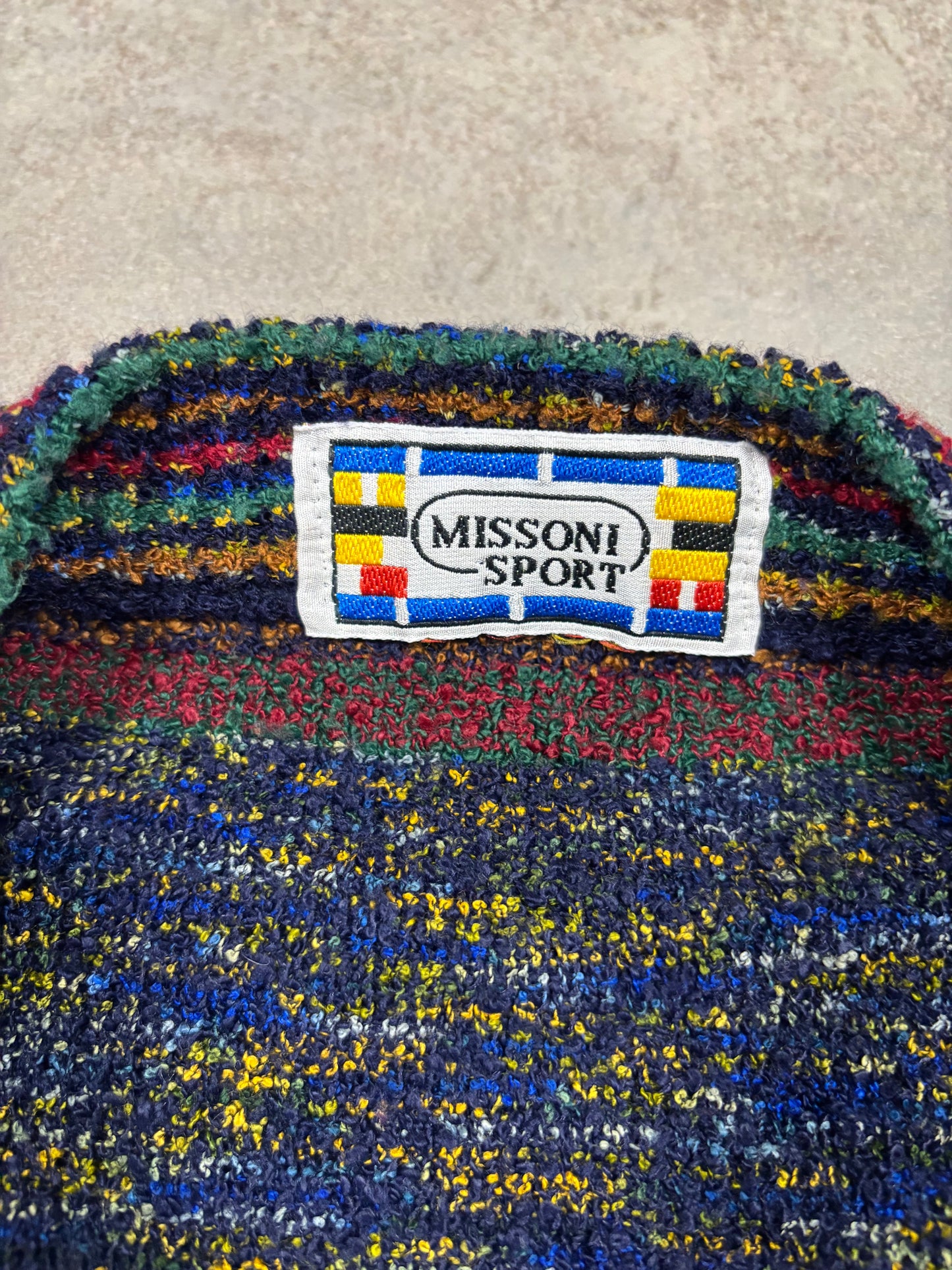 Jersey Cardigan Missoni Sport 90s Vintage - L