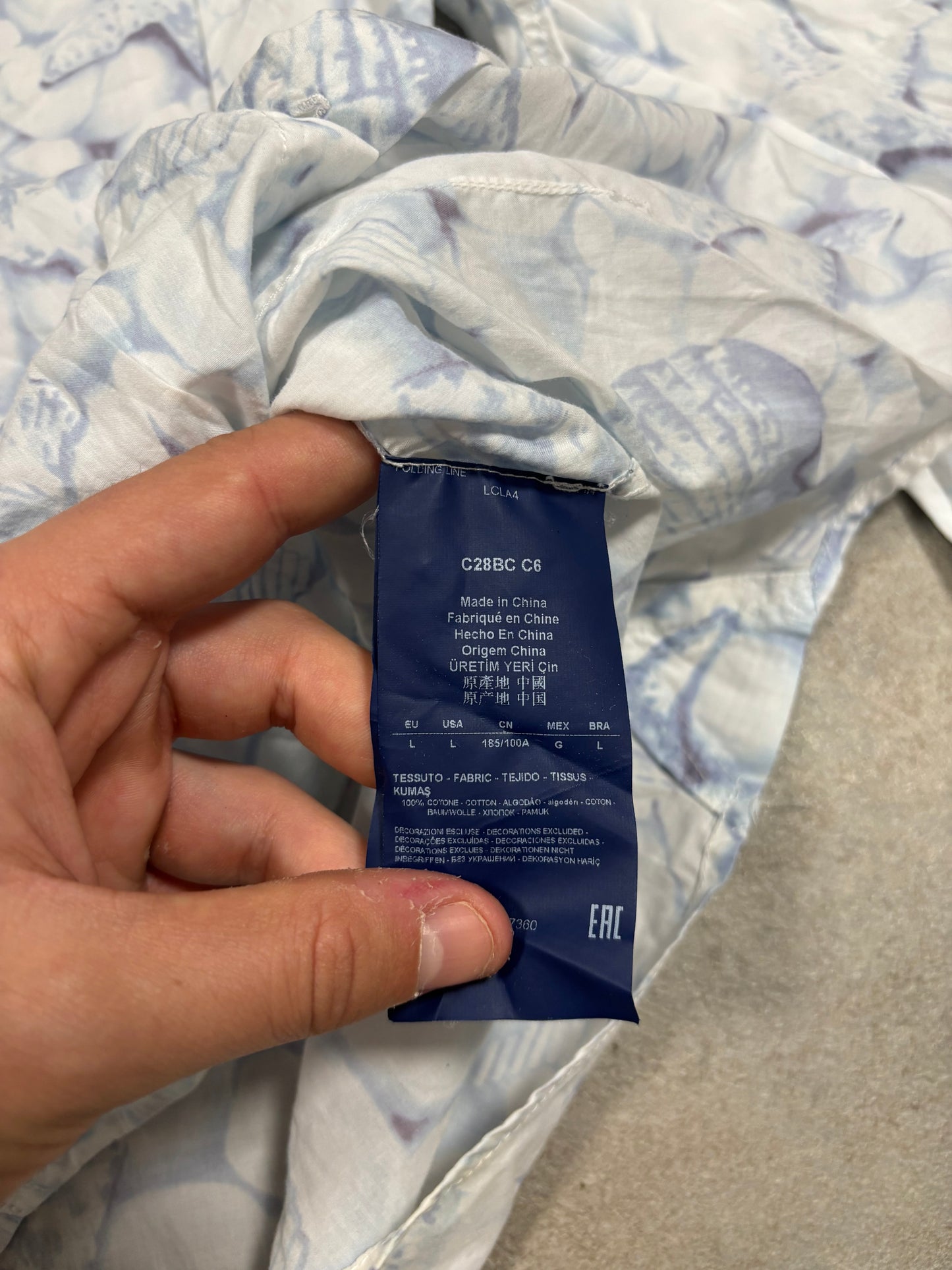 Camisa Estampada ‘Fantasia’ Armani Jeans - L