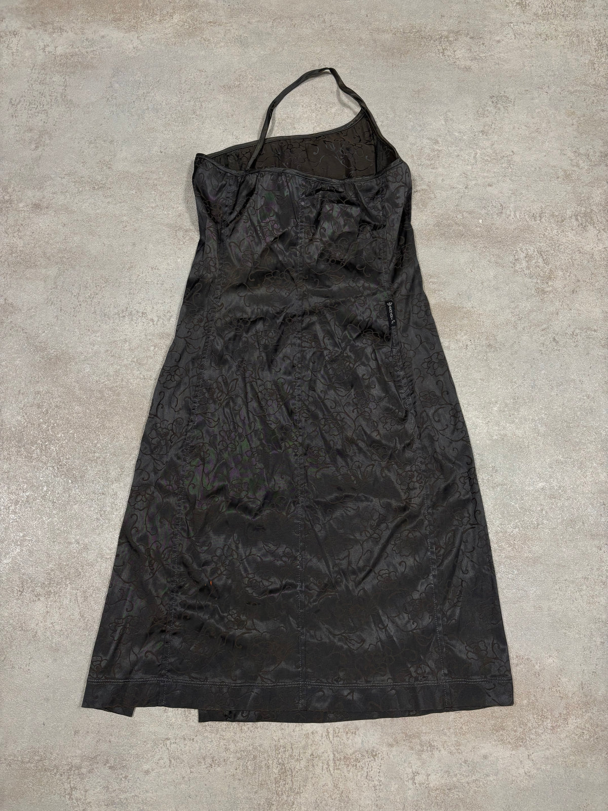 Vestido Estampado Floral Elástico Armani Jeans 90s Vintage - S