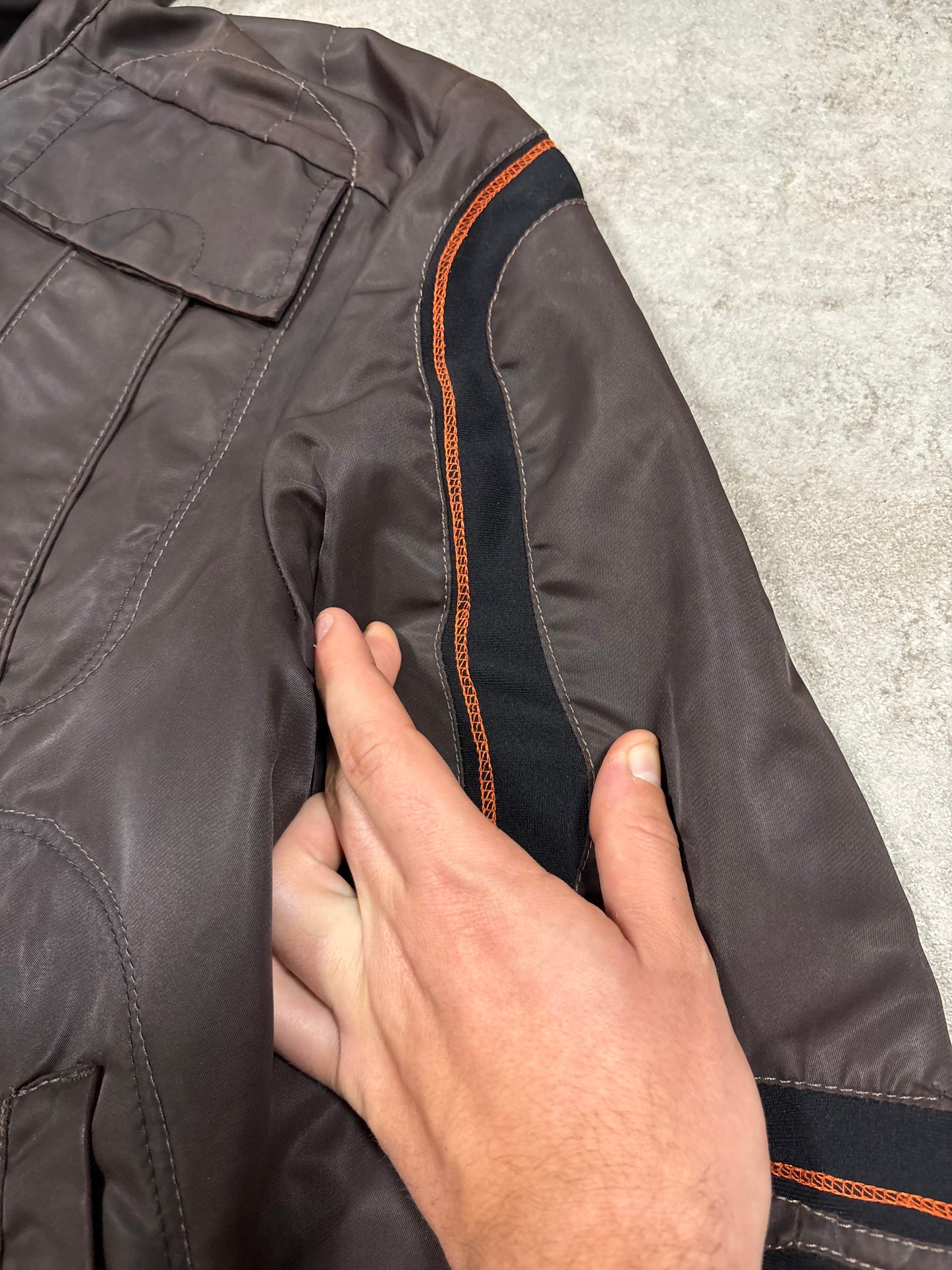 Chaqueta Cintas Elásticas Marithé + François Girbaud 00s Vintage - L