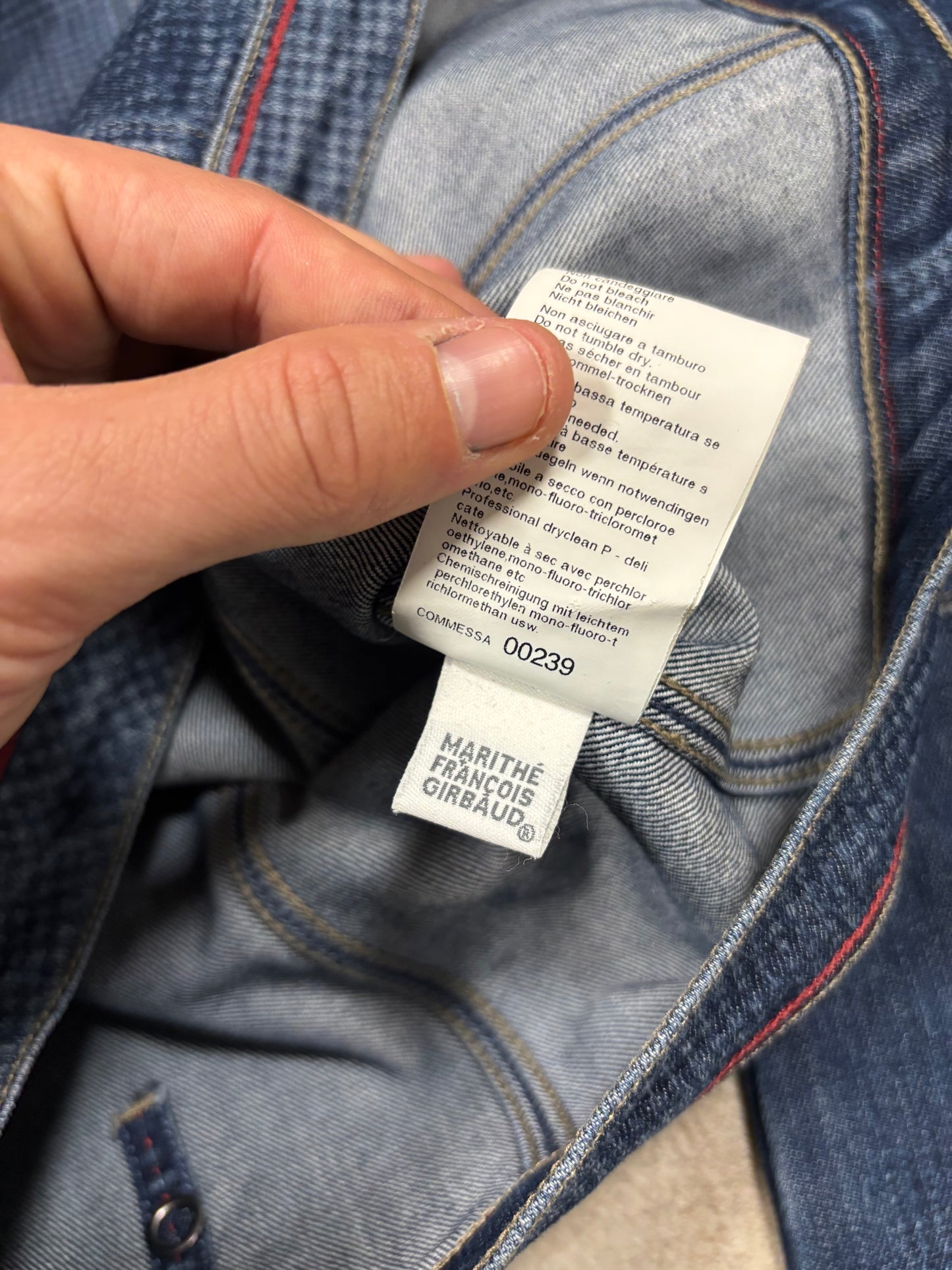 Chaqueta Entallada Vaquera Marithé + François Girbaud 00s Vintage - S Woman