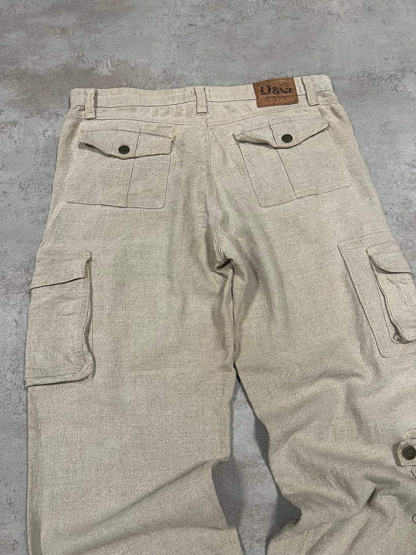 Pantalones Cargo ‘Hemp’ Cáñamo Vintage Dolce & Gabbana 2000’s - S