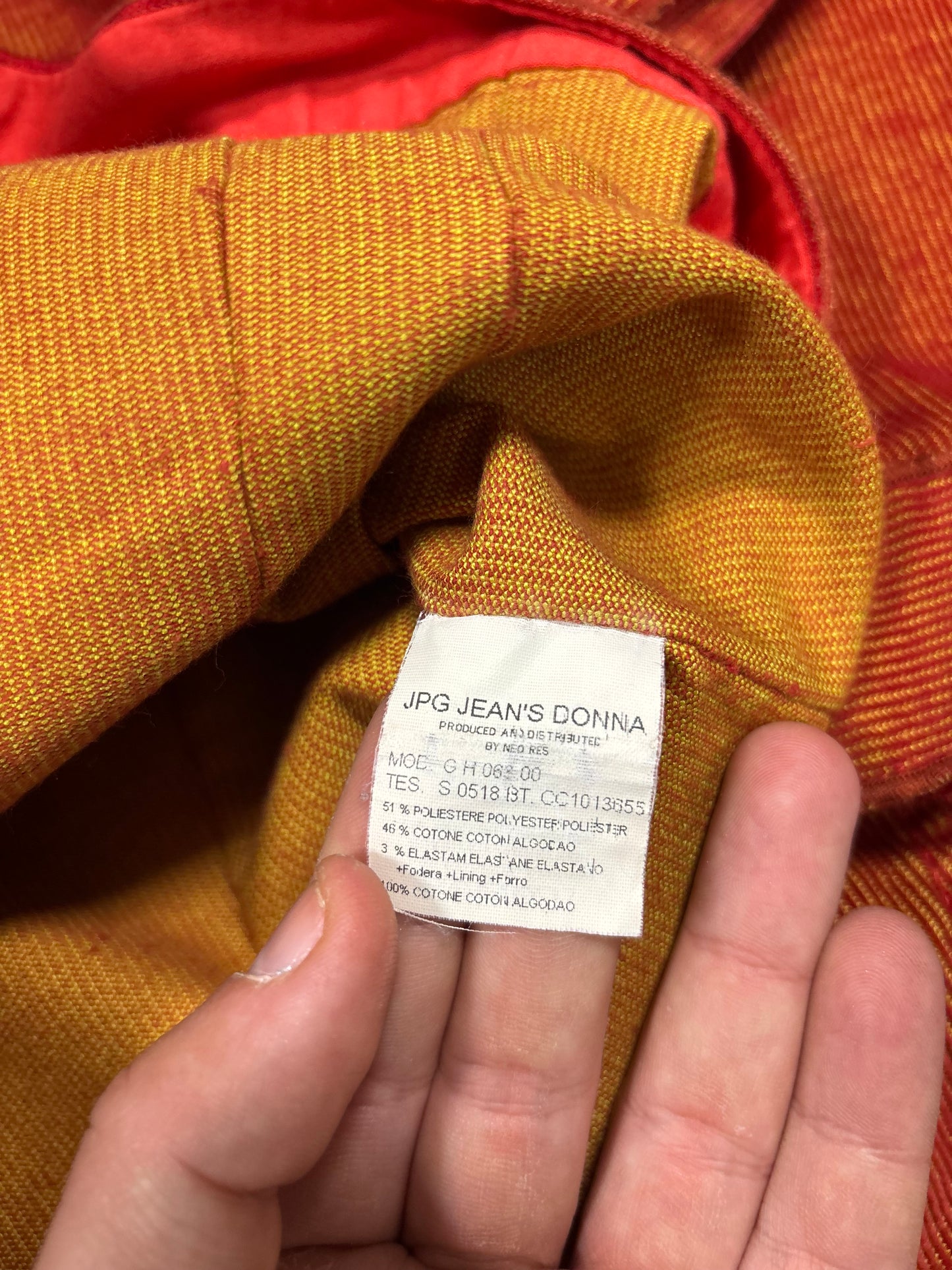 Conjunto Pana Irisdescente Jean Paul Gaultier 90s Vintage - S