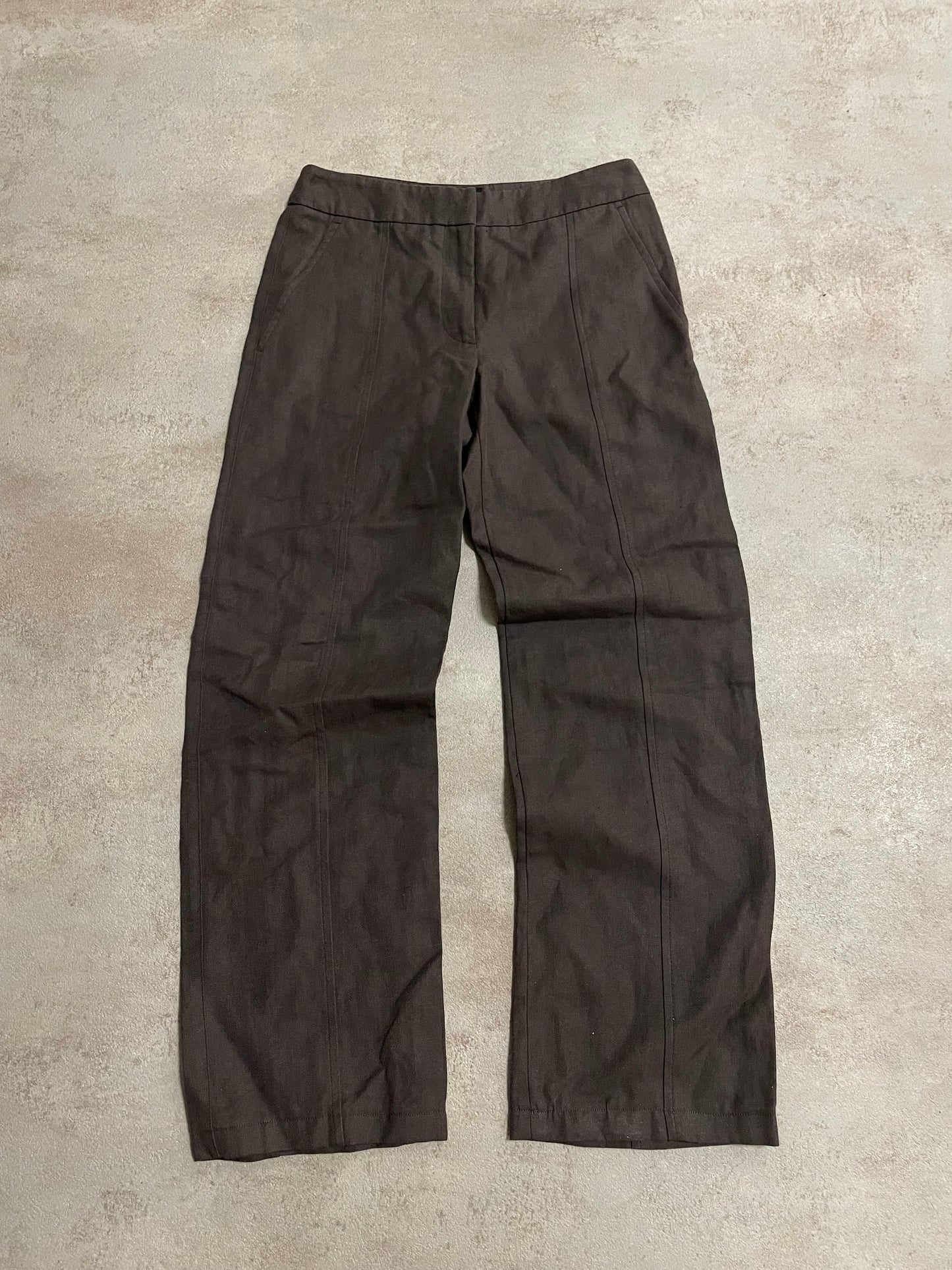 Pantalones Traje Pinza Giorgio Armani 00s Vintage - S