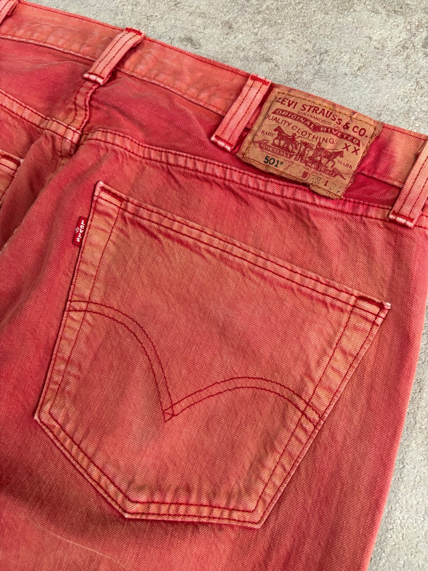 Pantalones Levis 501 ‘Perfect Sun Faded’ 00s Vintage - L