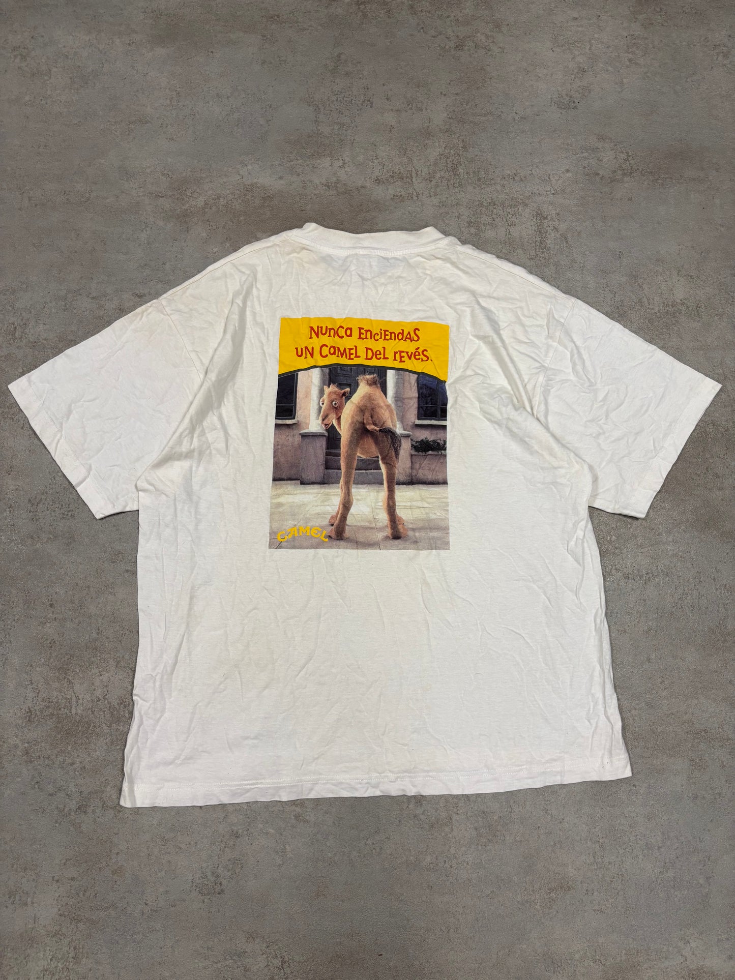 Camiseta Hanes Promocional Camel 90s Vintage - L