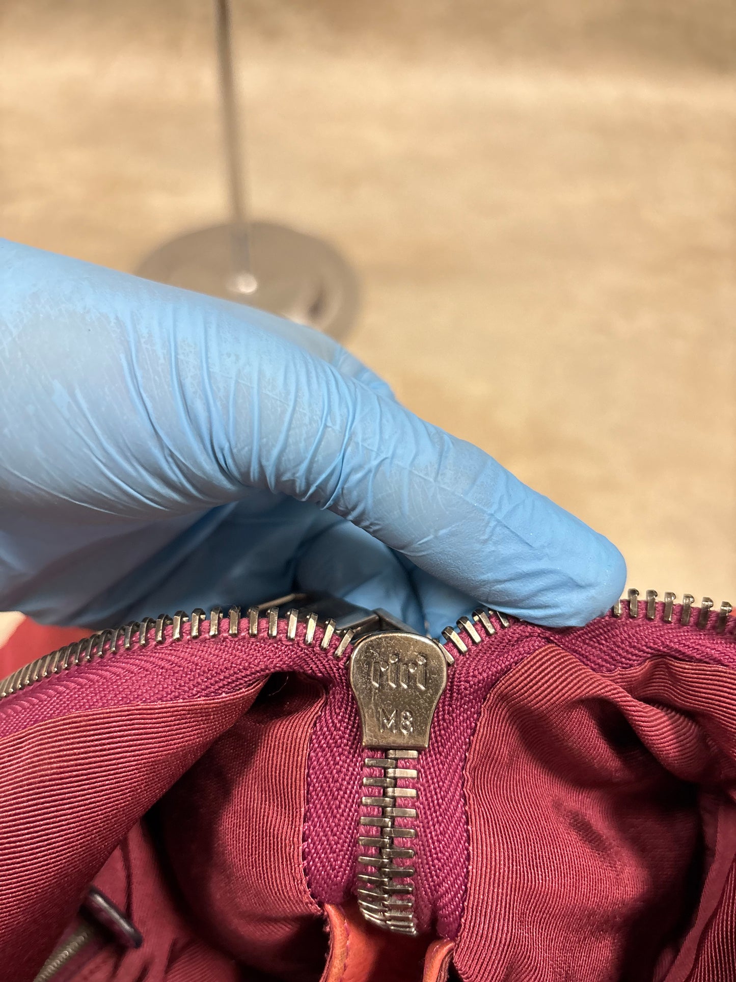 Bolso Hombro Cuero Rojo Loewe