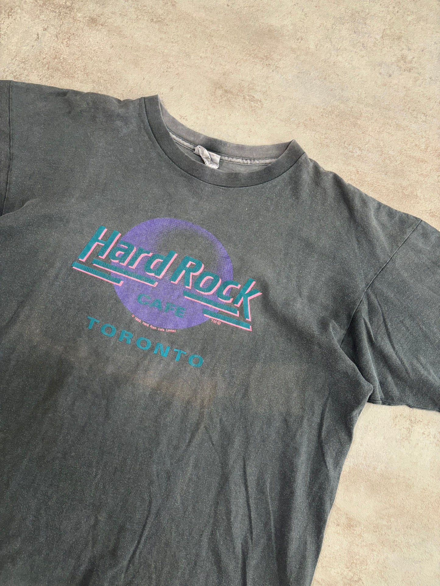 Camiseta Hard Rock Café Toronto 1989 Single Stitch Vintage - L