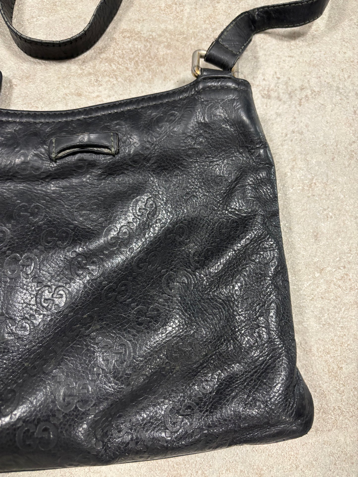 Bolso Bandolera Guccissima Monogram Cuero Gucci 00s Vintage