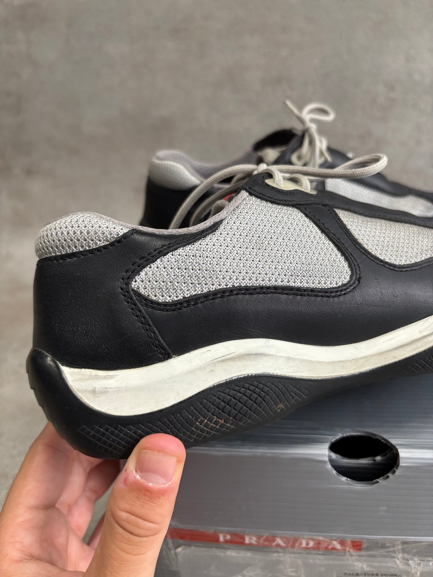 Zapatos Leather Prada America’s Cup 00s Vintage - 39’5