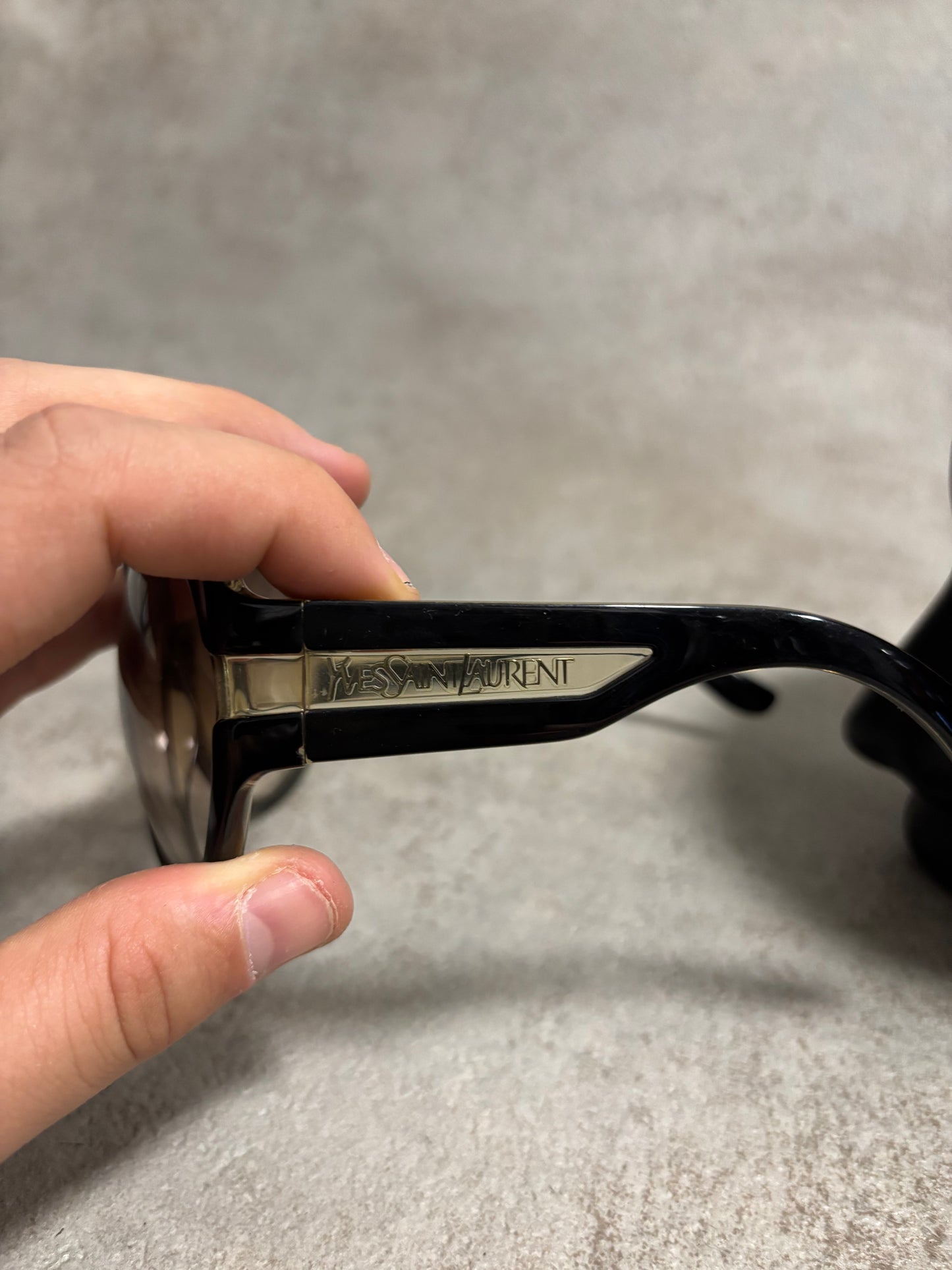 Gafas Oversize Transparent Yves Saint Laurent 90s Vintage