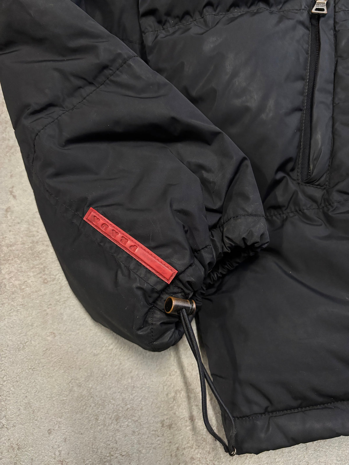 Abrigo Largo Acolchado Prada 00s Vintage - L
