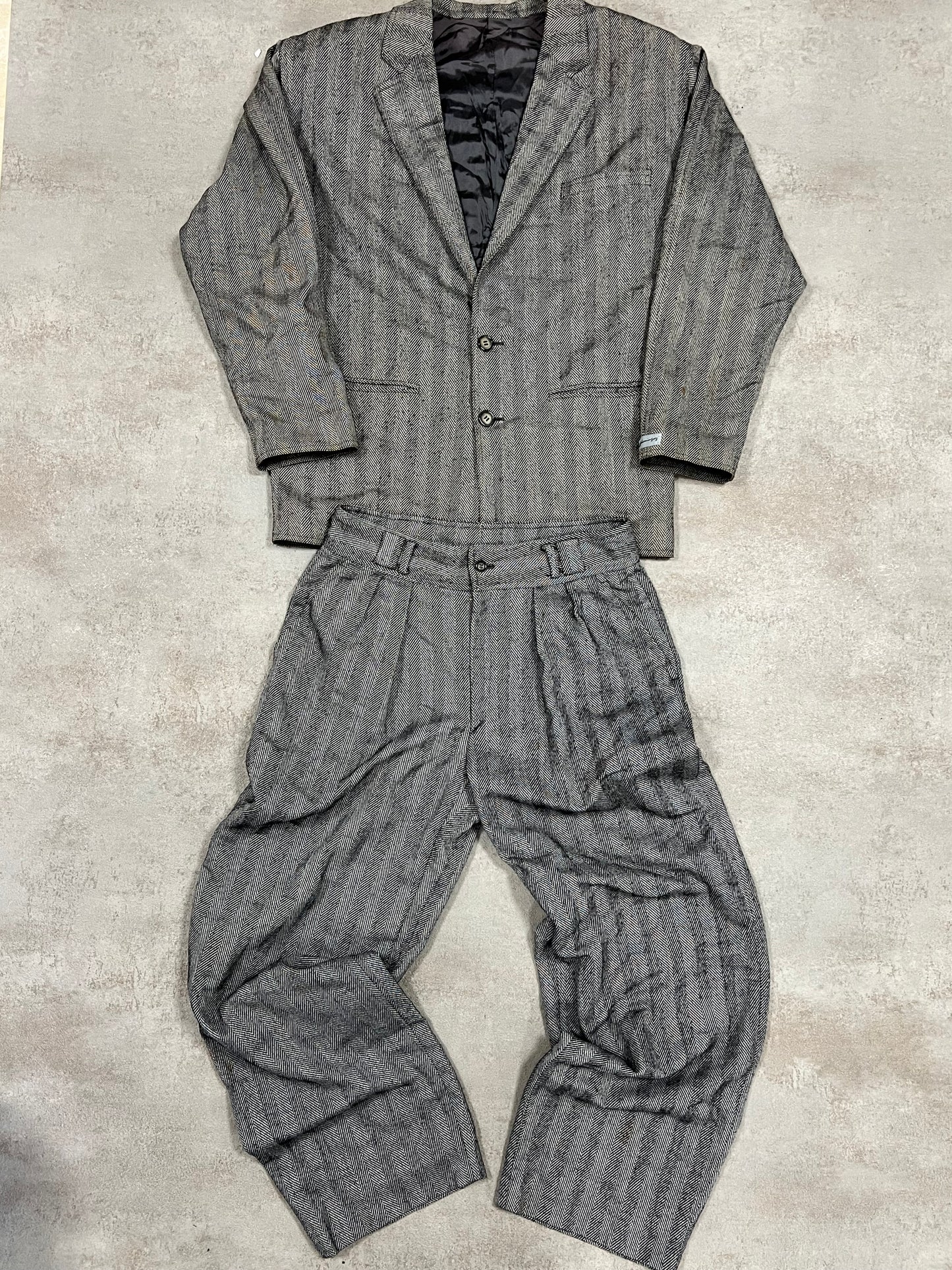 Traje Completo Rayas Vintage Adolfo Domínguez 90’s - M