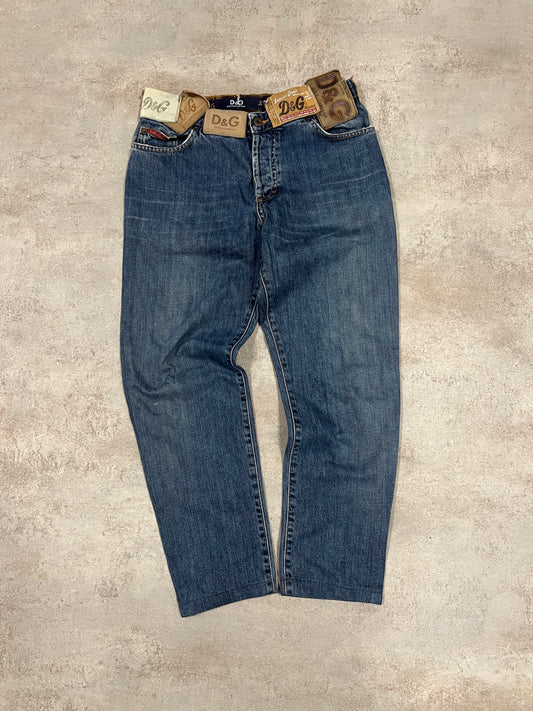 Pantalones Vaqueros Vintage Dolce Gabbana ‘Patch’ 00’s Rare - M(W)