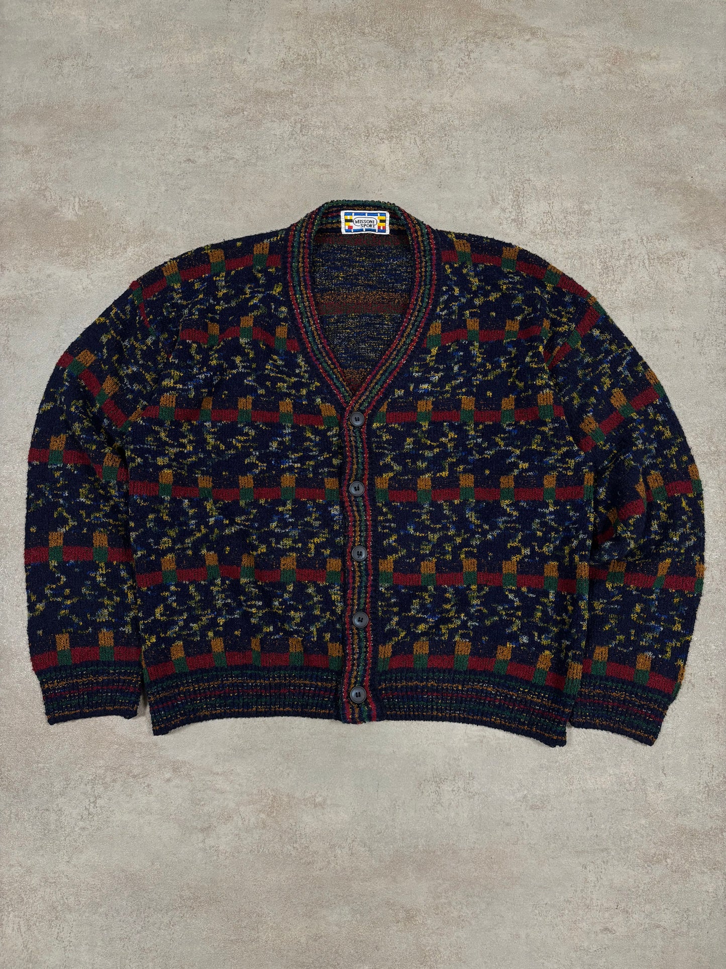 Jersey Cardigan Missoni Sport 90s Vintage - L
