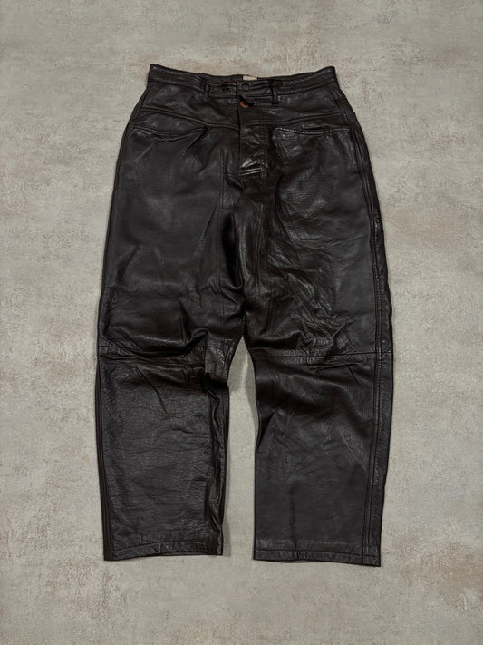 Pantalones Cuero Marithé François + Girbaud Millésimes 80s Vintage - M