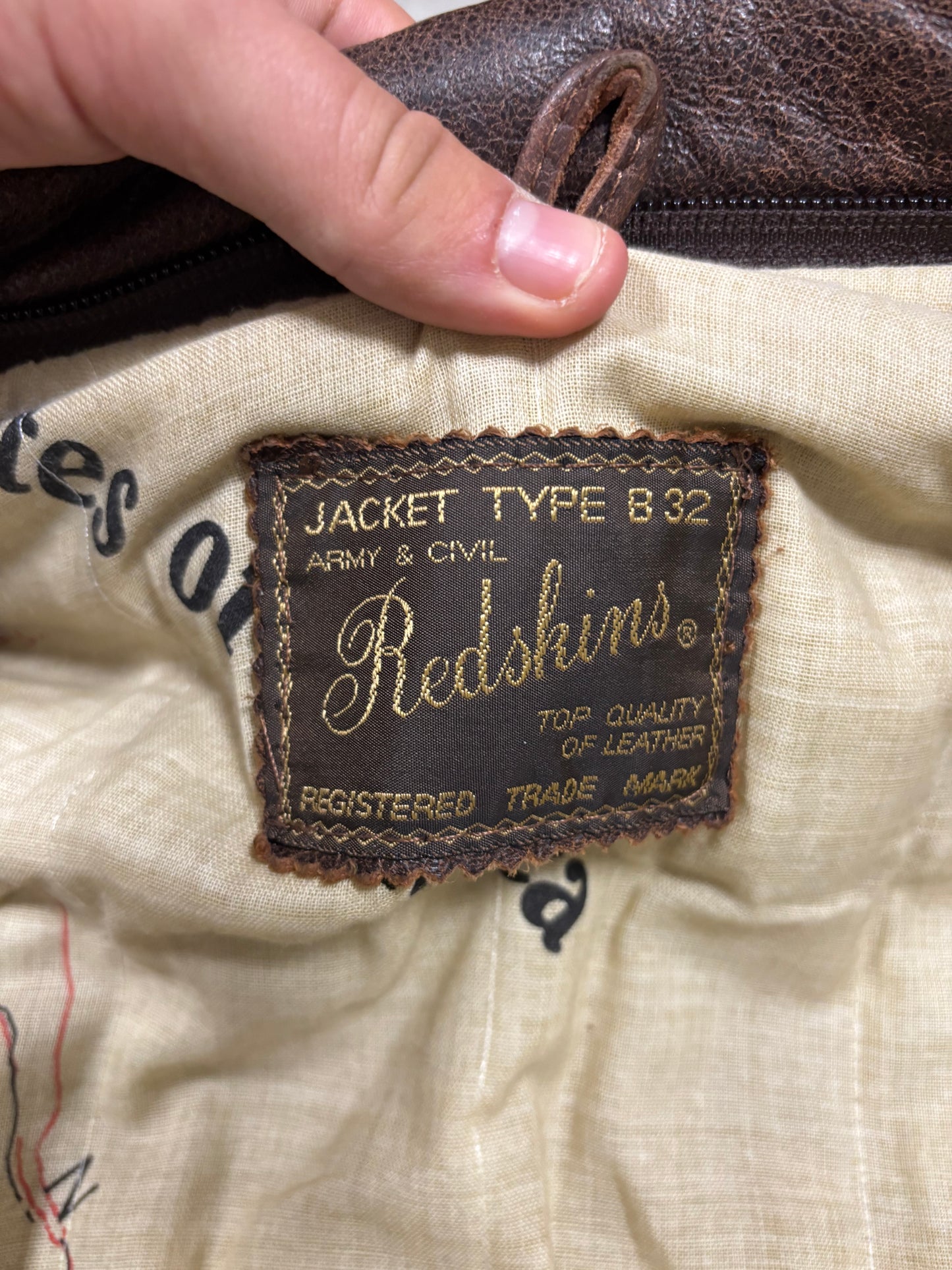 Chaqueta Cuero B32 Redskins 00s Vintage - XL