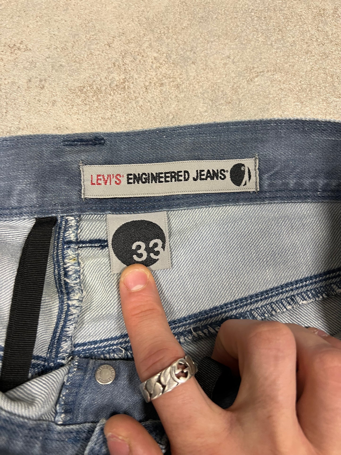 Pantalones Vaqueros Asimétricos Vintage Levi’s Engineered 00’s - M