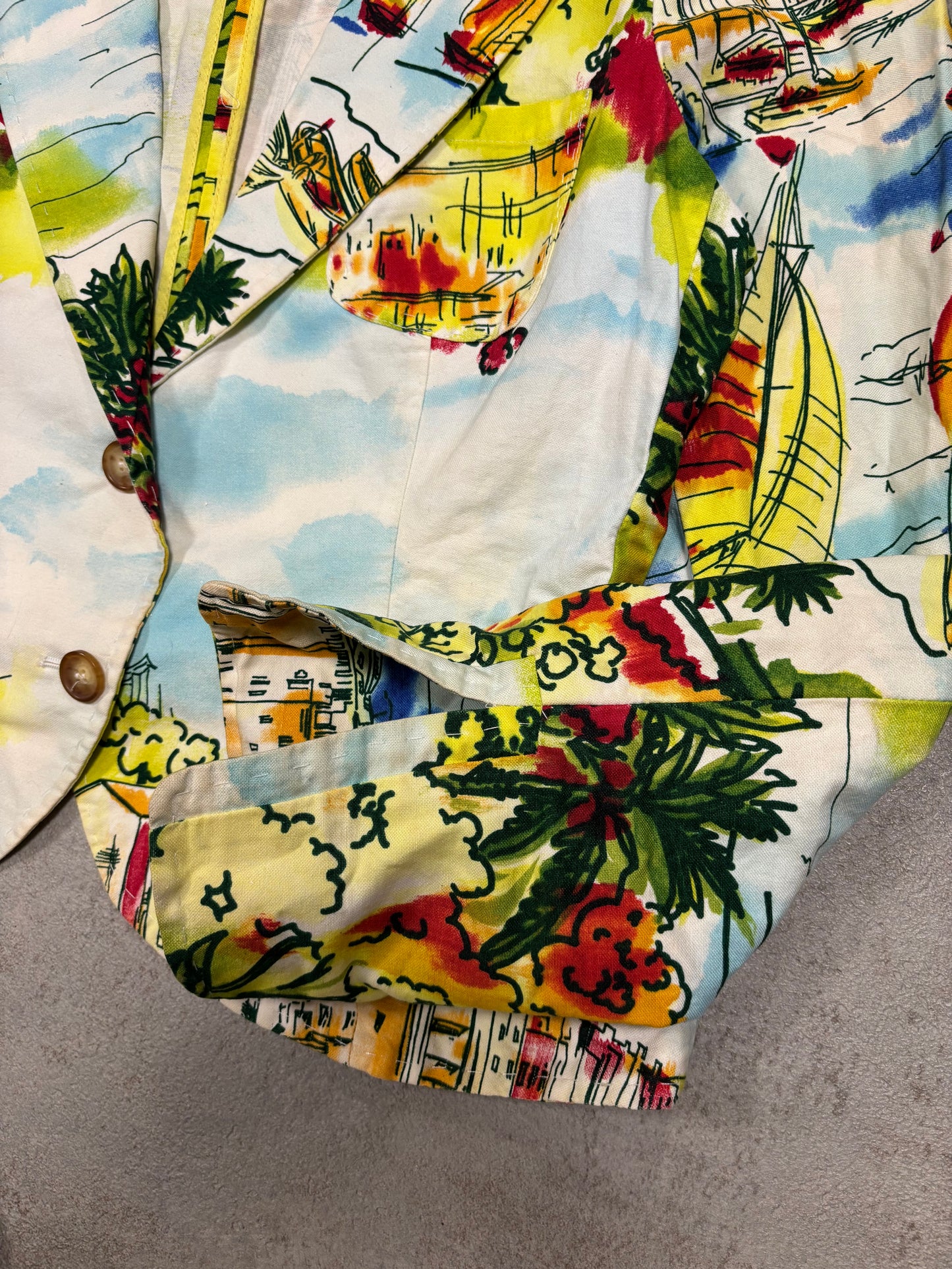 Chaqueta Blazer ‘Total Print’ Gianfranco Ferré 2005 Vintage - M