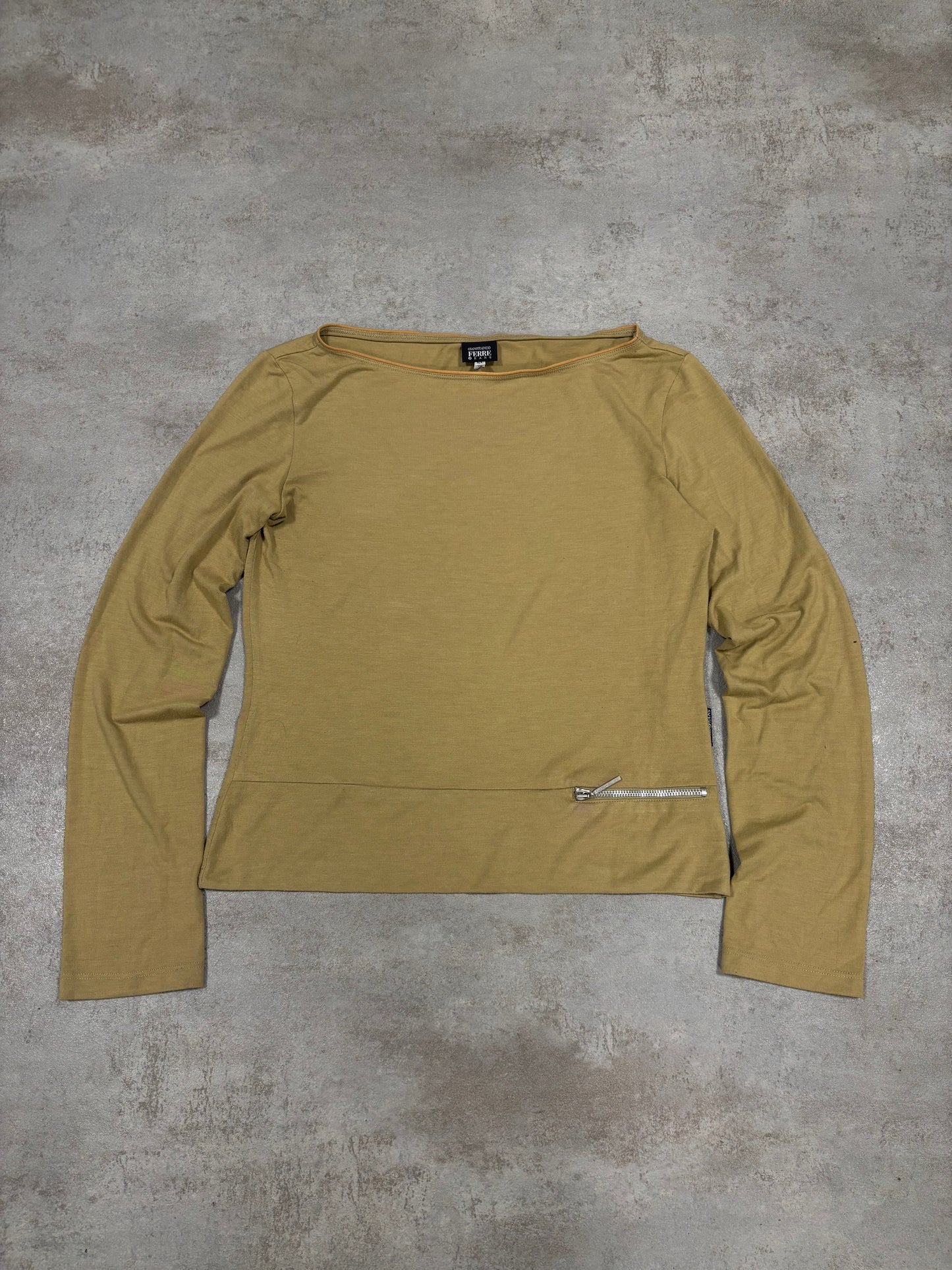 Camiseta Manga Larga Gianfranco Ferré 00s Vintage - M