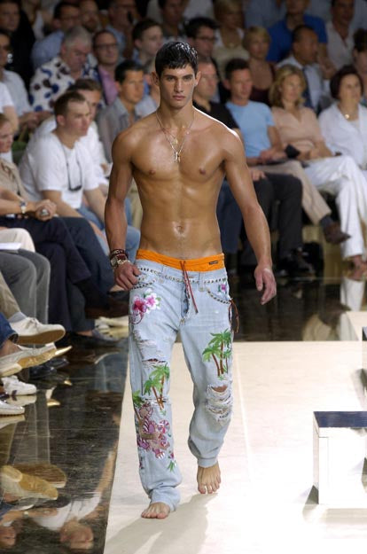Pantalones Tiro Bajo Dolce & Gabbana ‘Honolulu’ SS/2005 Vintage - M Woman