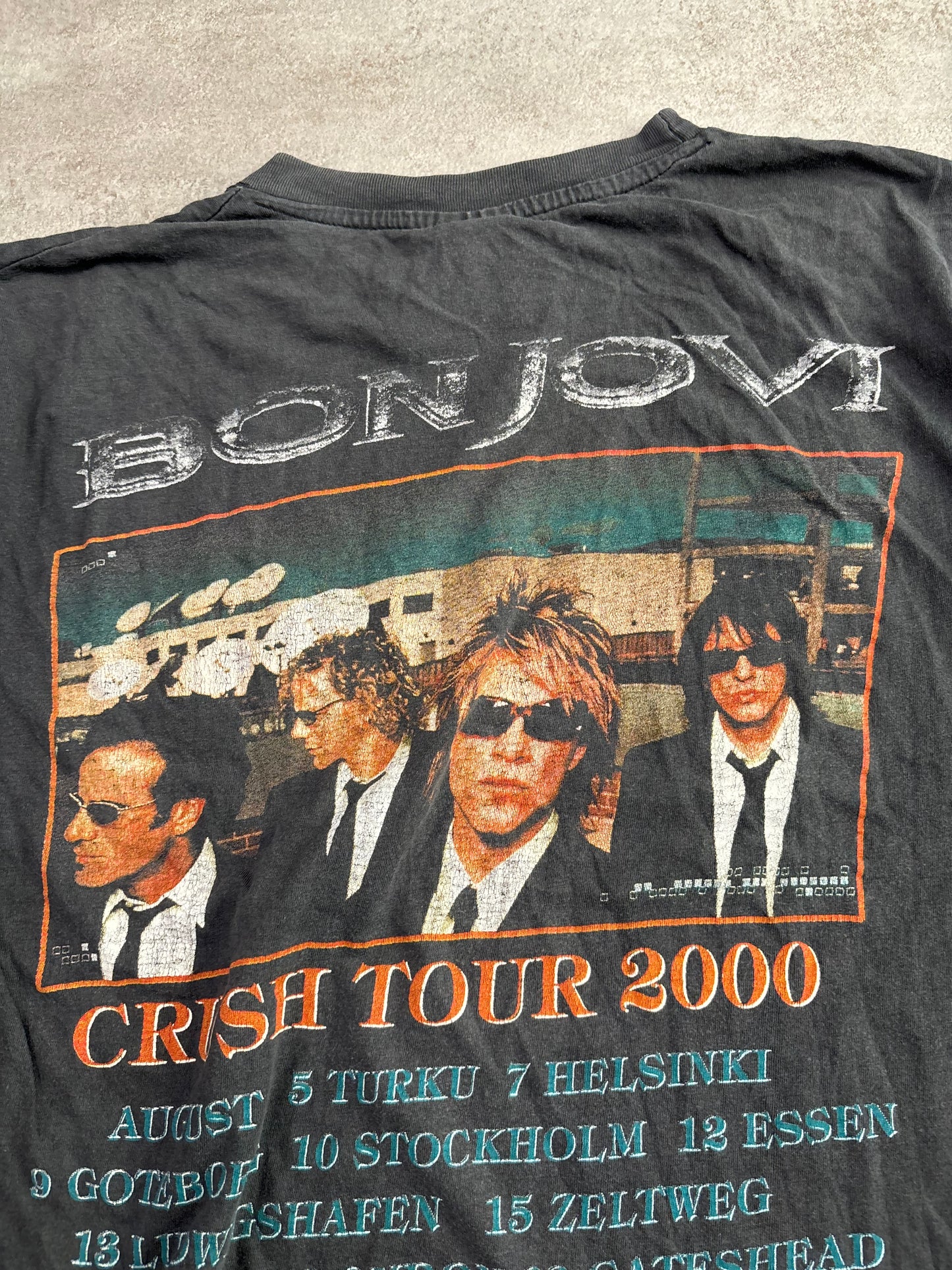 Camiseta ‘Crush Tour 2000’ Bon Jovi Vintage - S