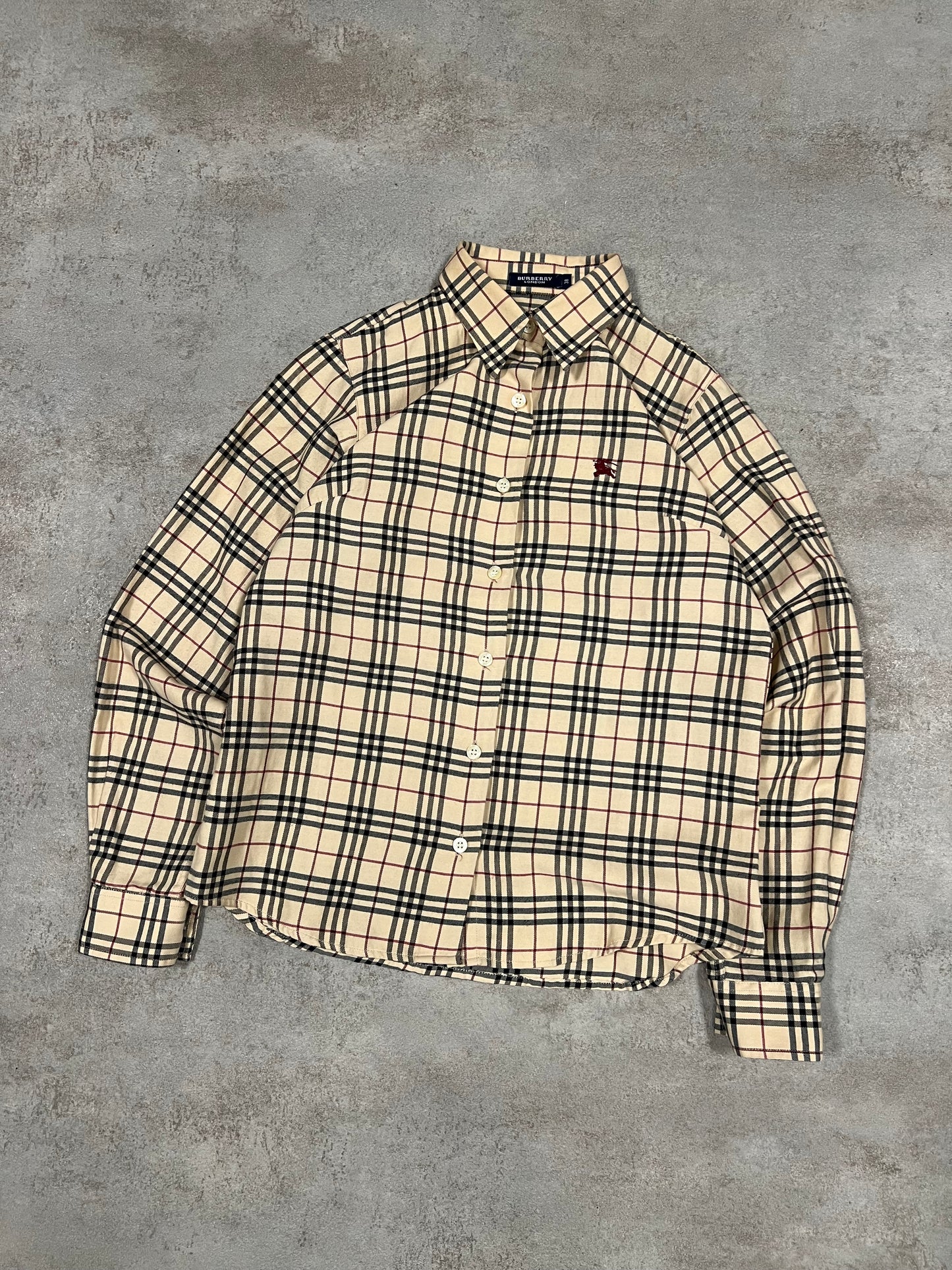 Camisa Vintage Burberry Nova Check 90’s - S