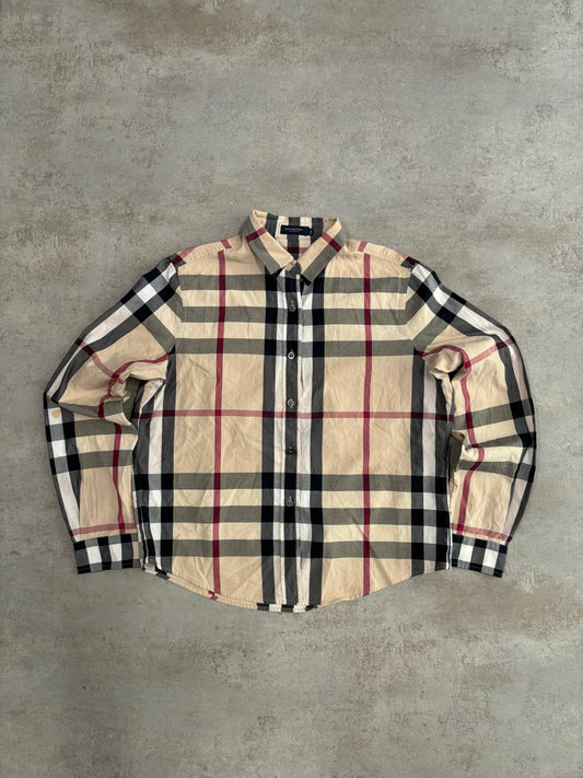 Camisa ‘NovaCheck’ Burberry 00s Vintage - S