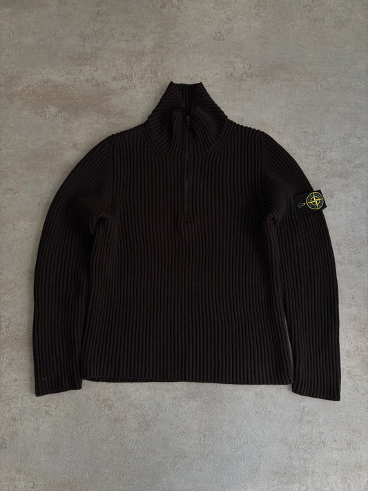 Jersey Half Zip Stone Island 00s Vintage - M