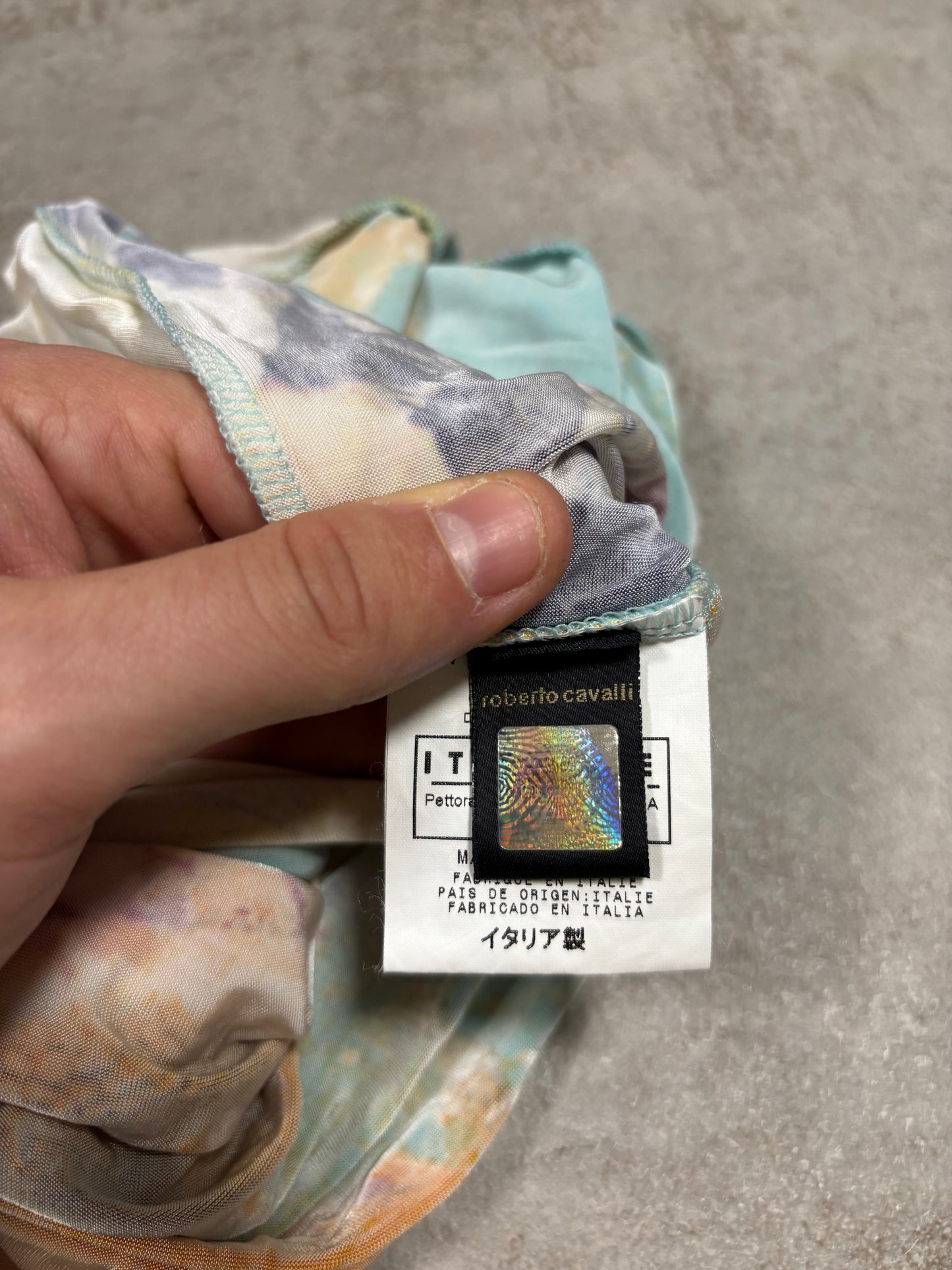 Vestido Largo Ajustado Elástico Just Cavalli 2004 Vintage - M