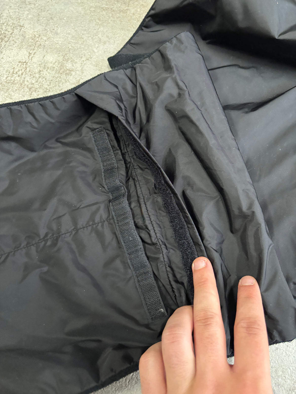 Bufanda Doble Textura Nylon Prada 00s Vintage