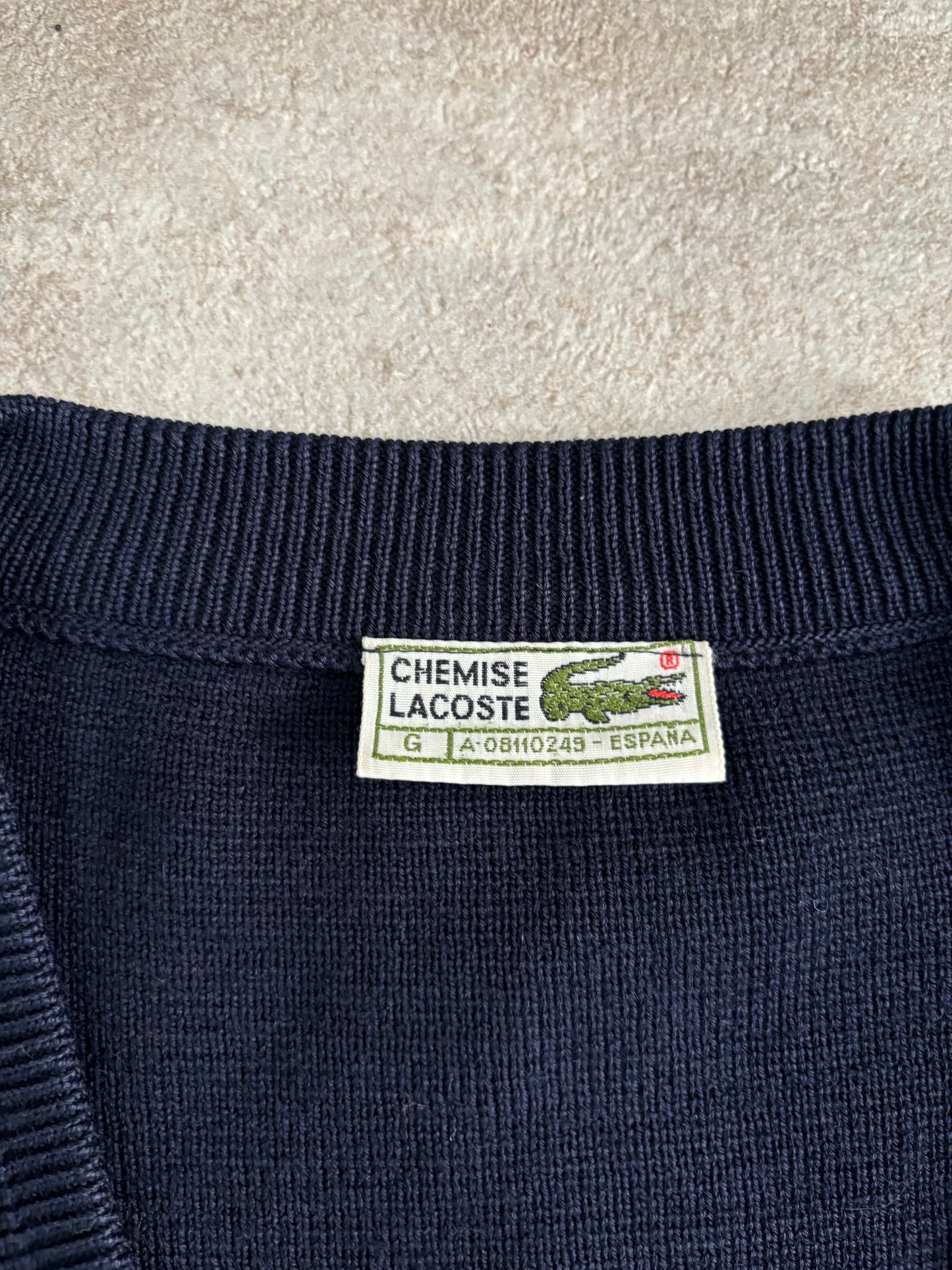 Cárdigan Lacoste 90s Vintage - L