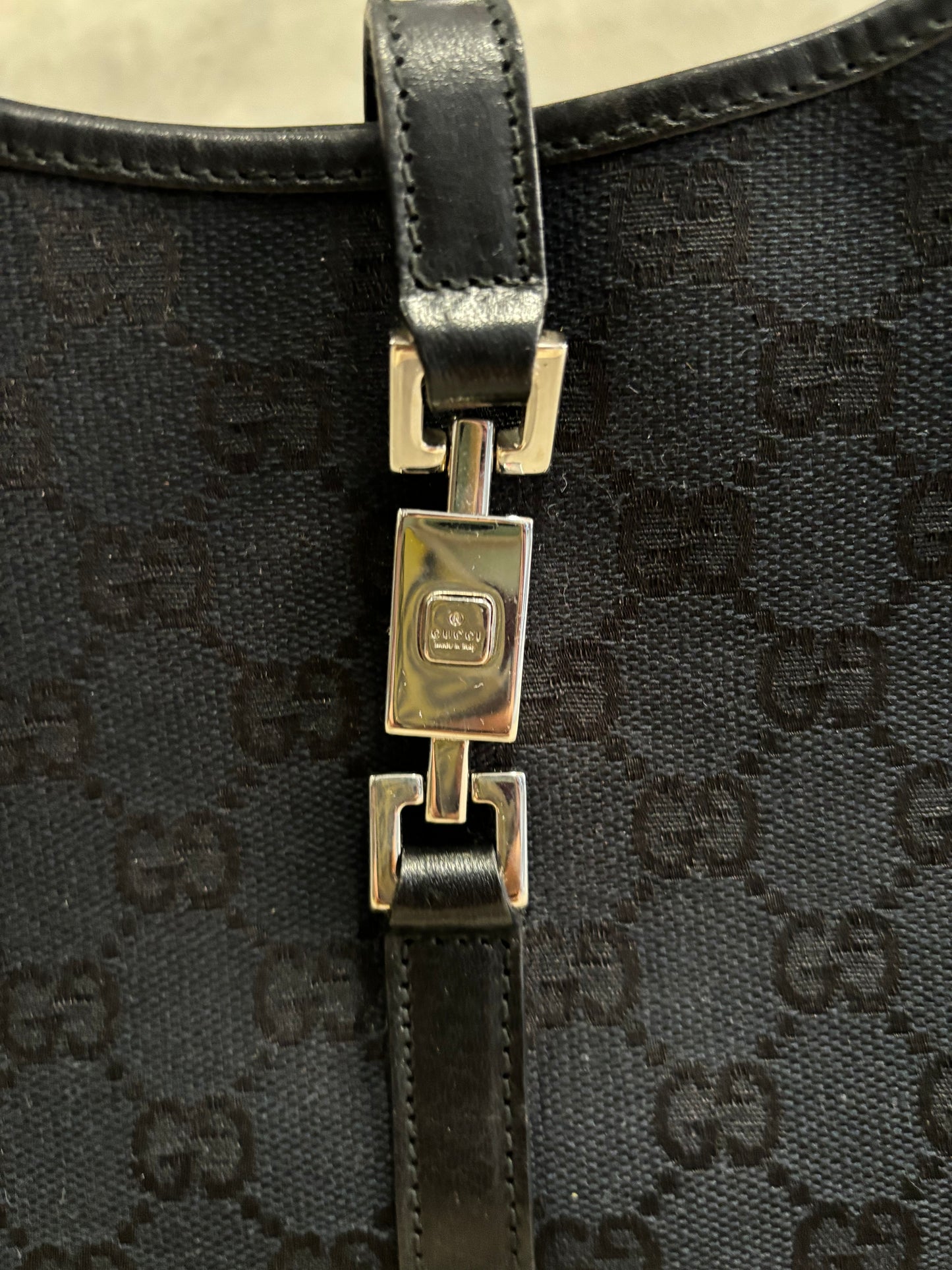 Bolso de Mano Jackie Gucci Monogram 00s Vintage