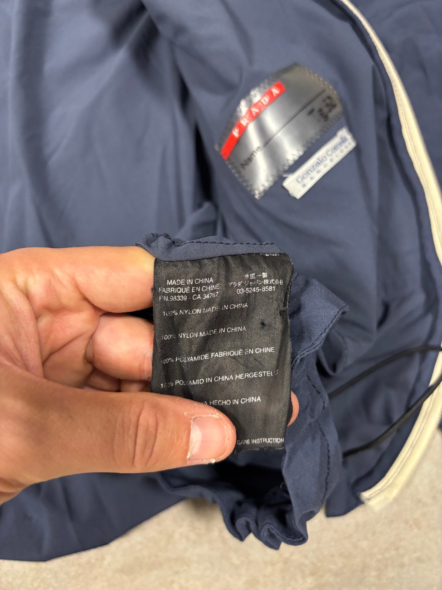 Chaqueta Elástica Convertible Prada 00s Vintage - M