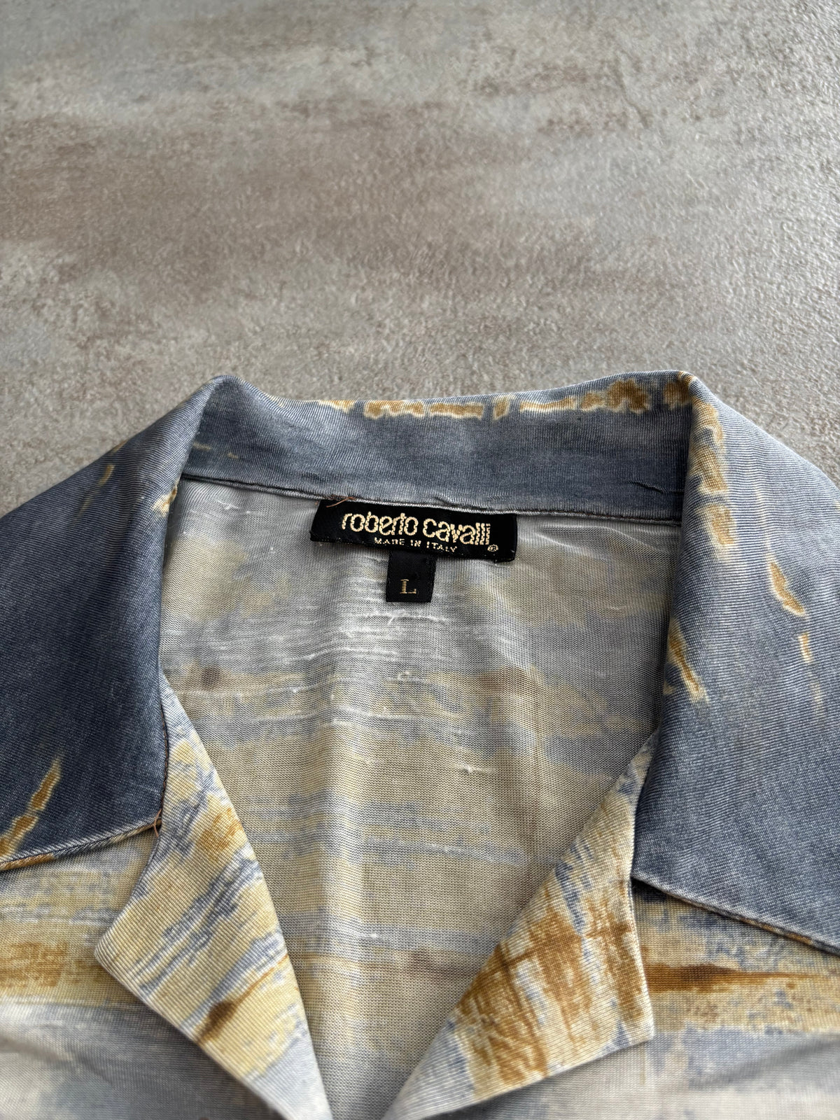 Camisa Fluida ‘Full Print’ Roberto Cavalli 00s Vintage - M Woman