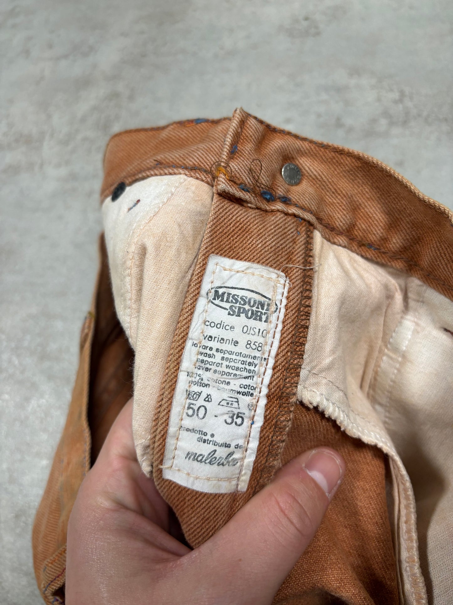 Pantalones Rectos Missoni Sport 90s Vintage - M