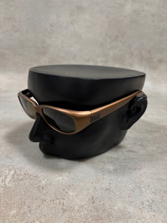 Gafas Marrones Mate Dolce & Gabbana 00s Vintage