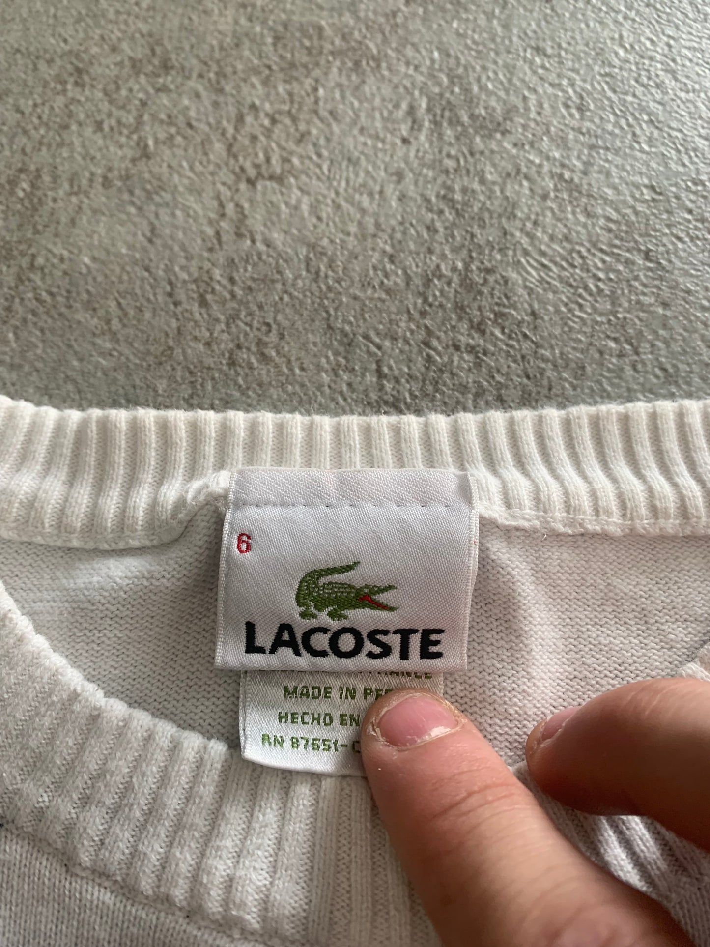 Lacoste 00s Vintage Sweater - S