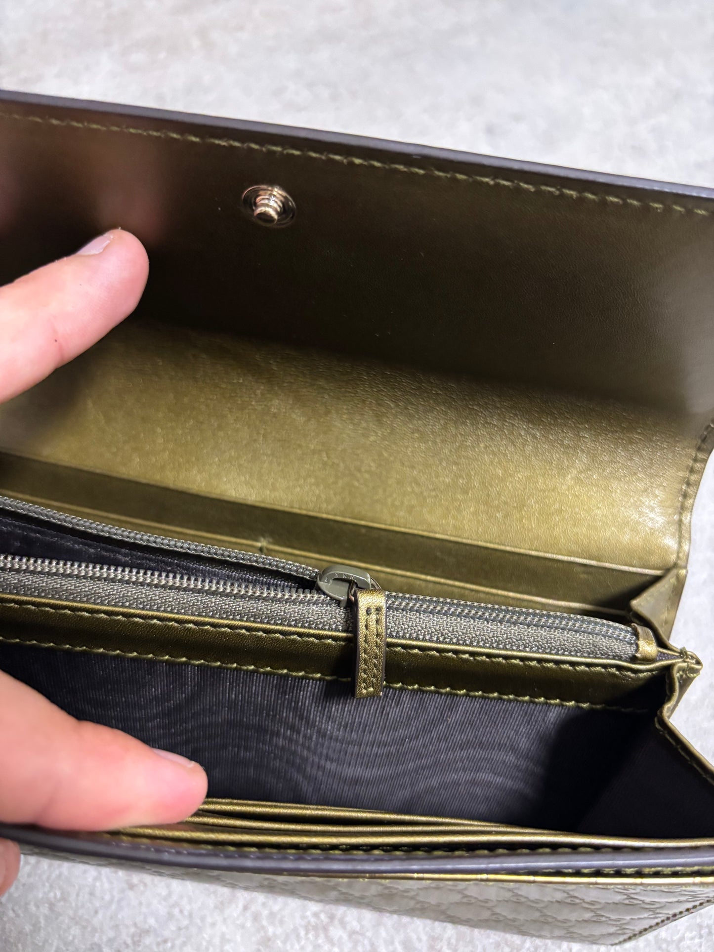 Cartera Charol Gucci ‘Guccissima’ Long Wallet 00s Vintage